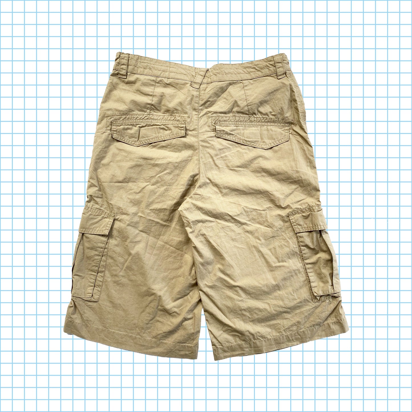 Vintage Nike Beige Cargo Shorts - Medium