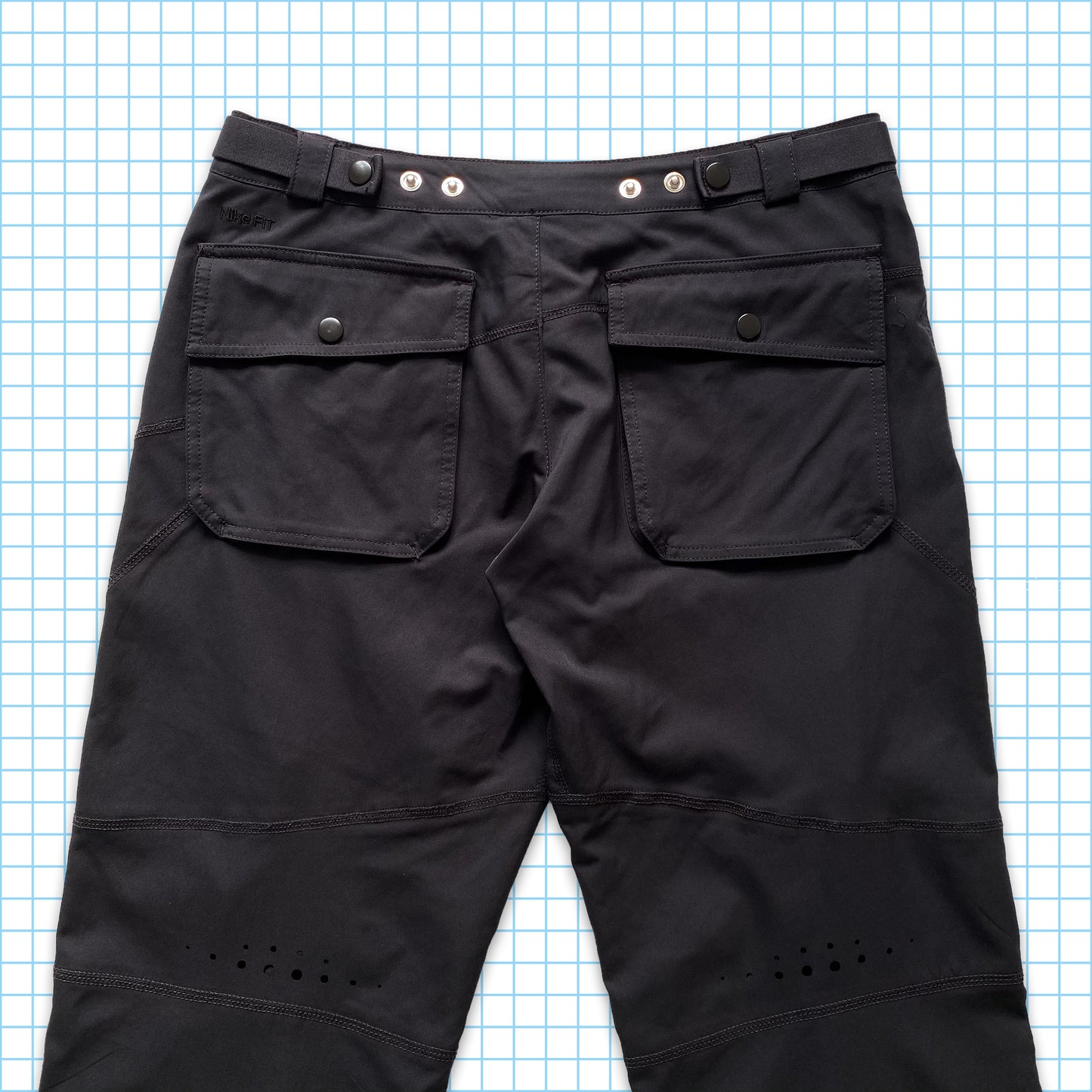 Vintage Nike Pleated Knee Pants - Medium