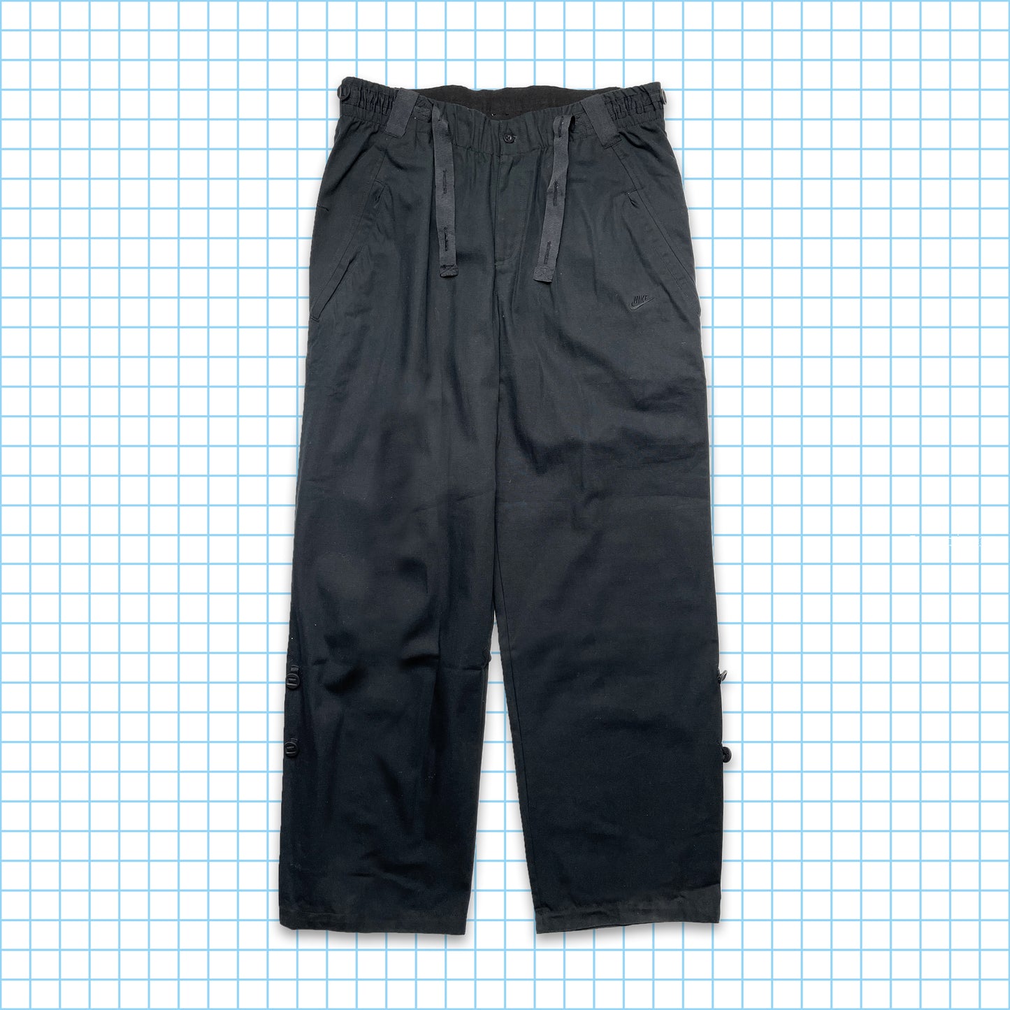 Vintage Nike Tonal Black Technical Pant - 32" / 34" Waist