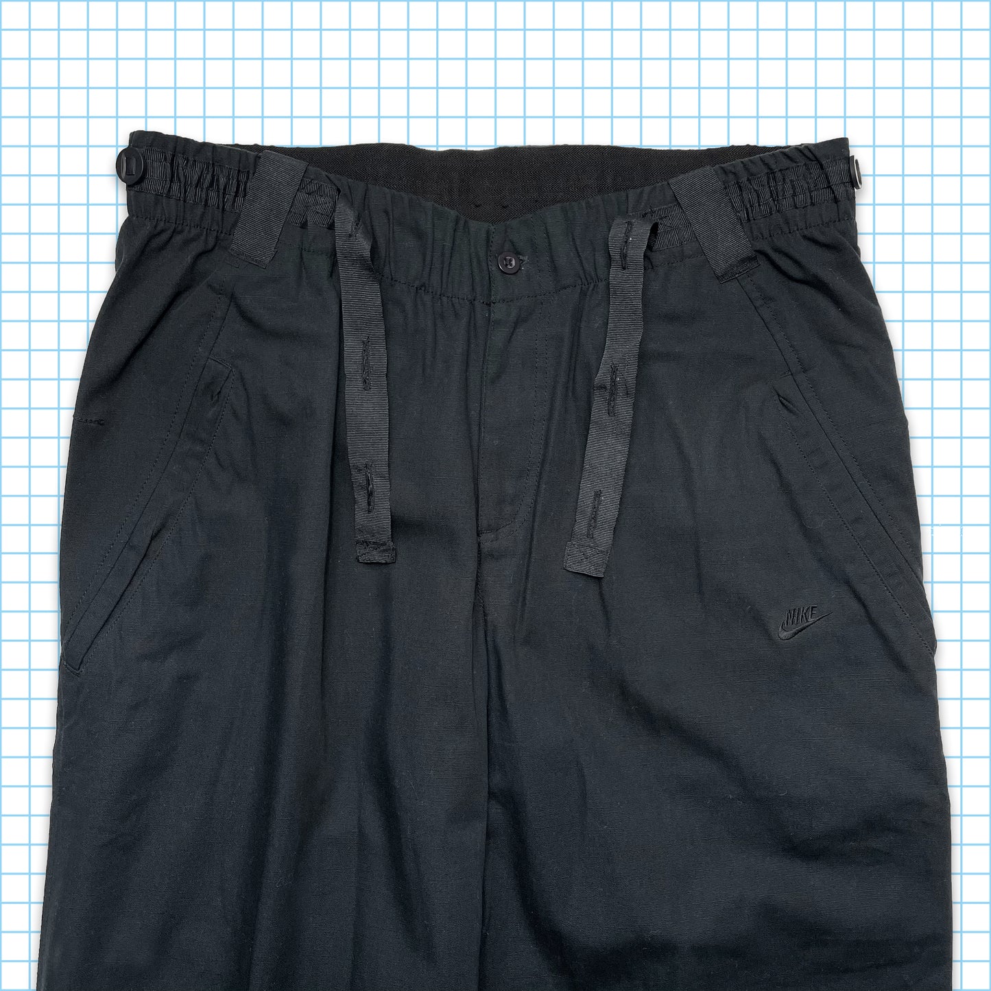 Vintage Nike Tonal Black Technical Pant - 32" / 34" Waist
