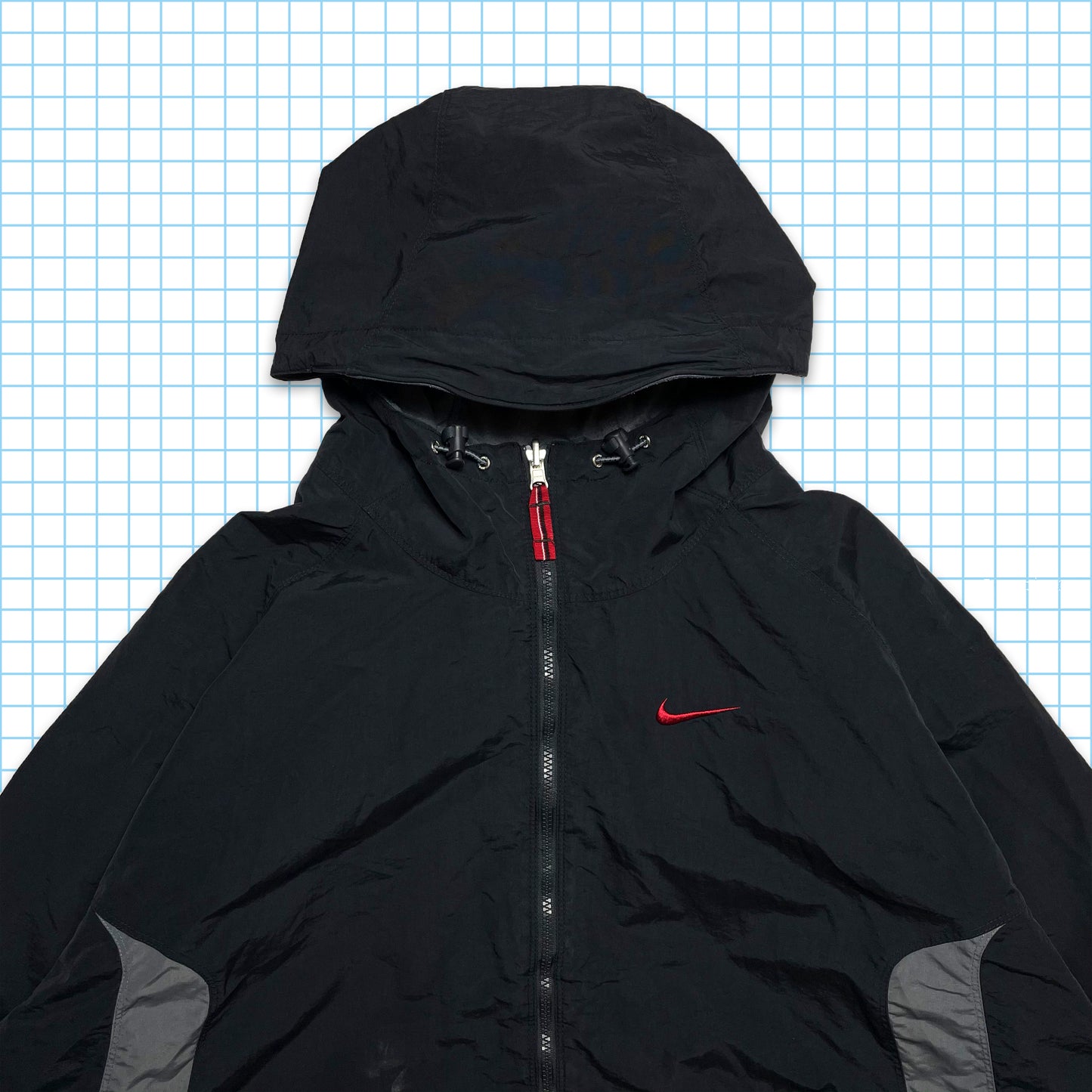 Vintage Nike Nylon/Fleece Reversible Panelled Jacket - Extra Large
