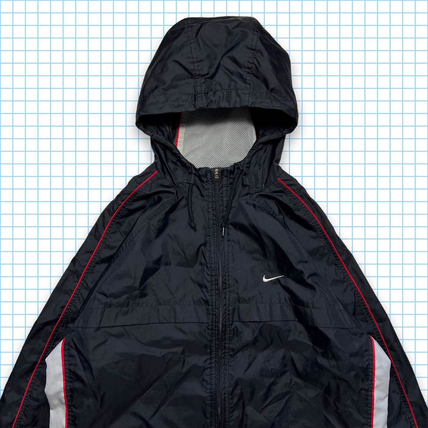 Vintage Nike Reflective Big Swoosh Track Jacket - Large / Extra Large