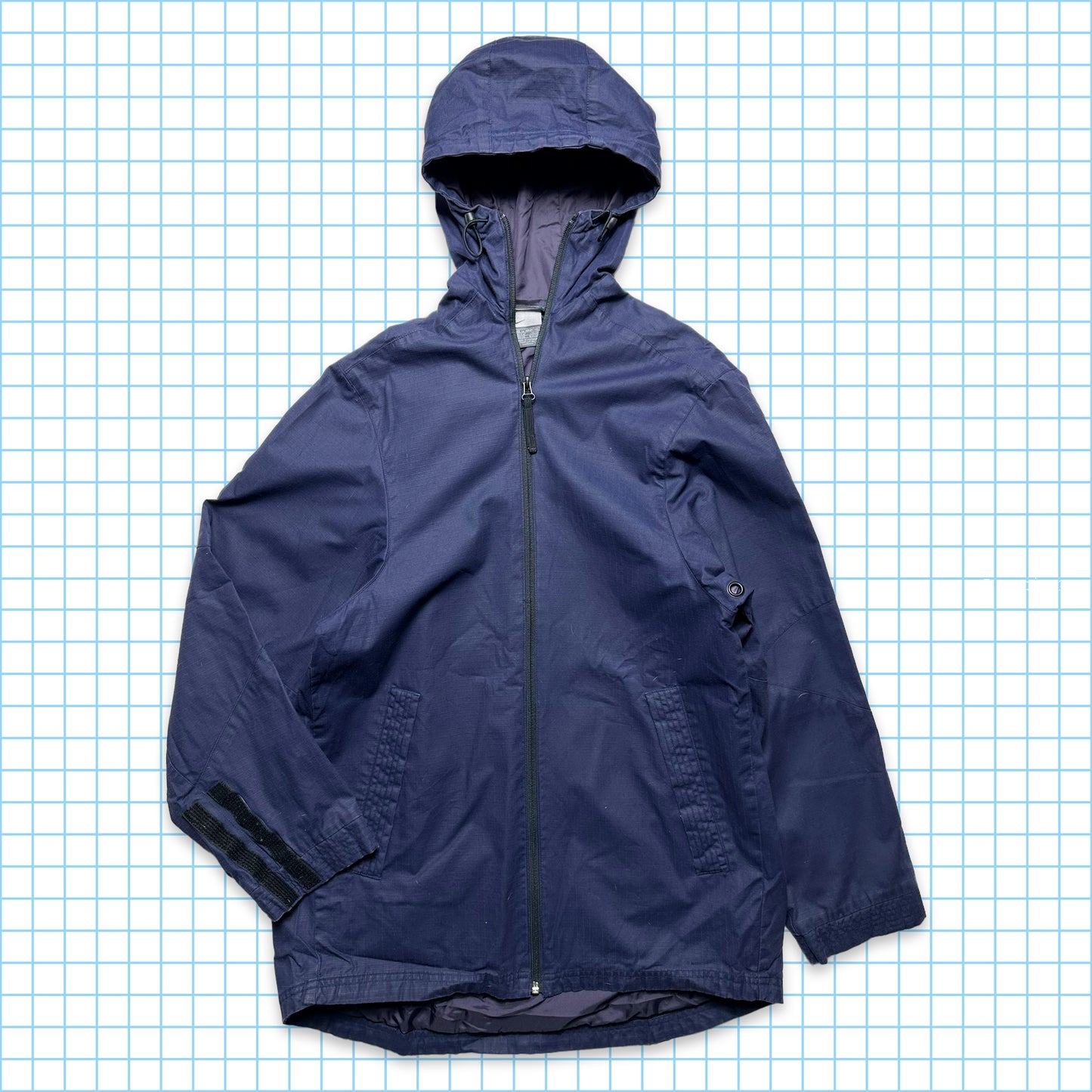 Nike Midnight Navy Ripstop MP3 Double Zip Jacket - Extra Large / Extra Extra Large