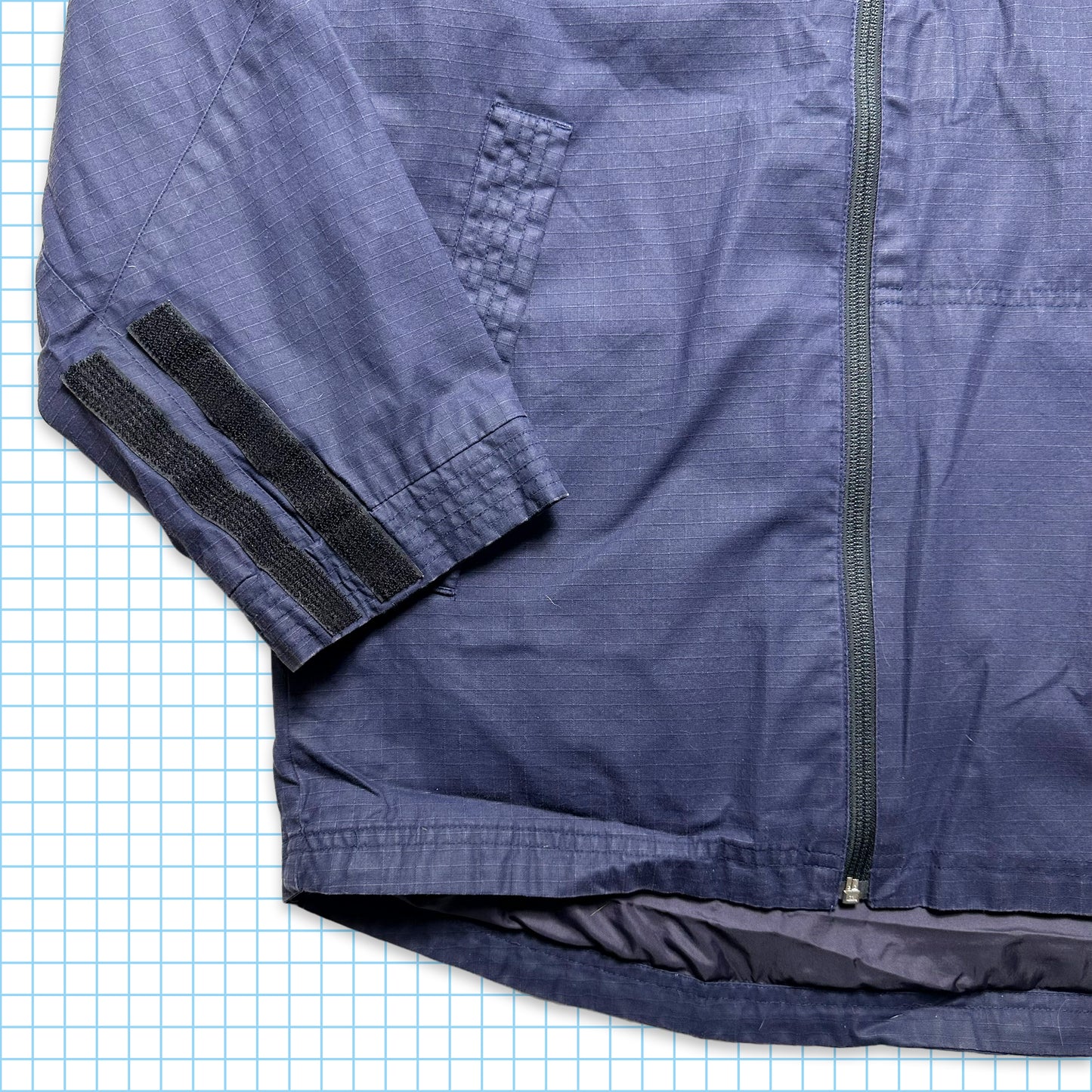 Nike Midnight Navy Ripstop MP3 Double Zip Jacket - Extra Large / Extra Extra Large