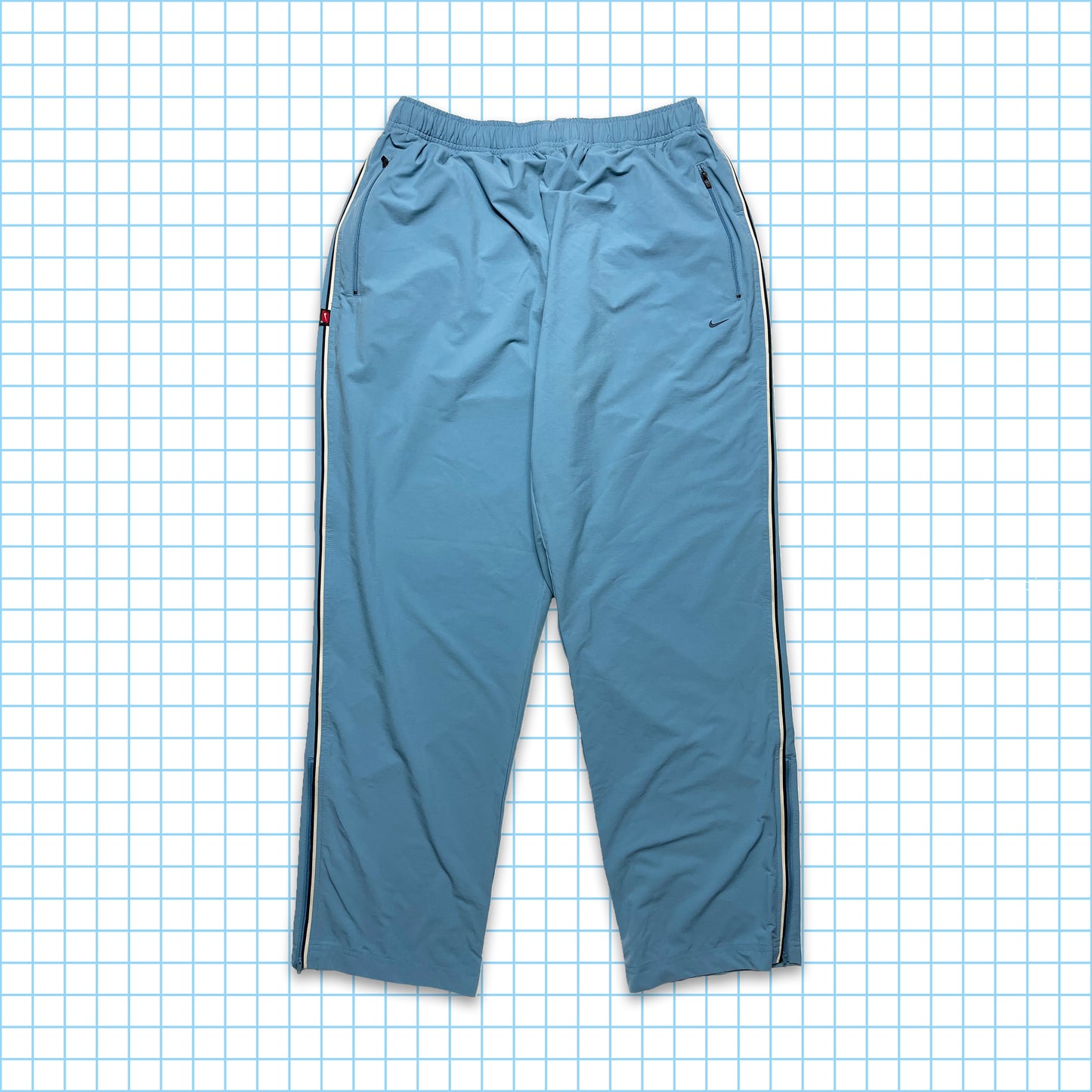Vintage Nike Baby Blue Mini Swoosh Track Pant - 34" - 38" Waist