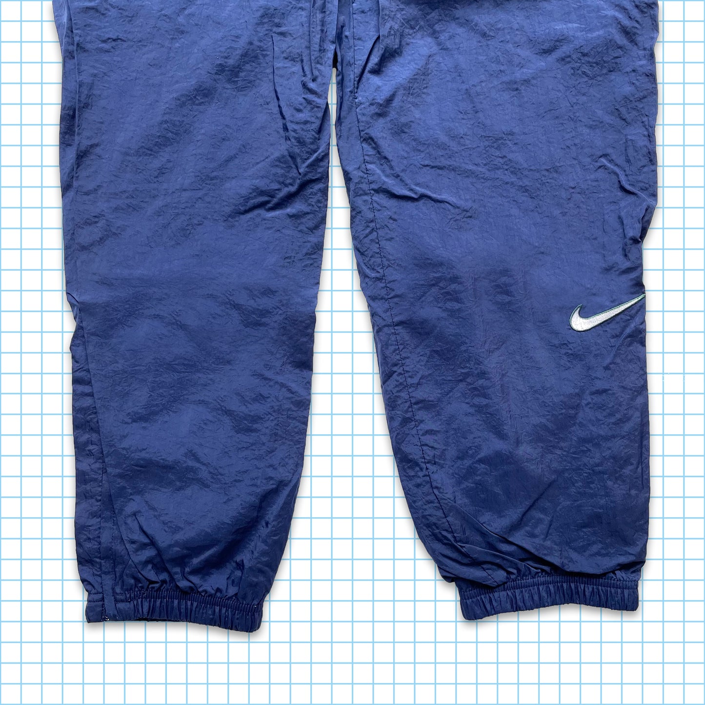 Vintage Nike Swoosh Navy Shell Pant - Medium