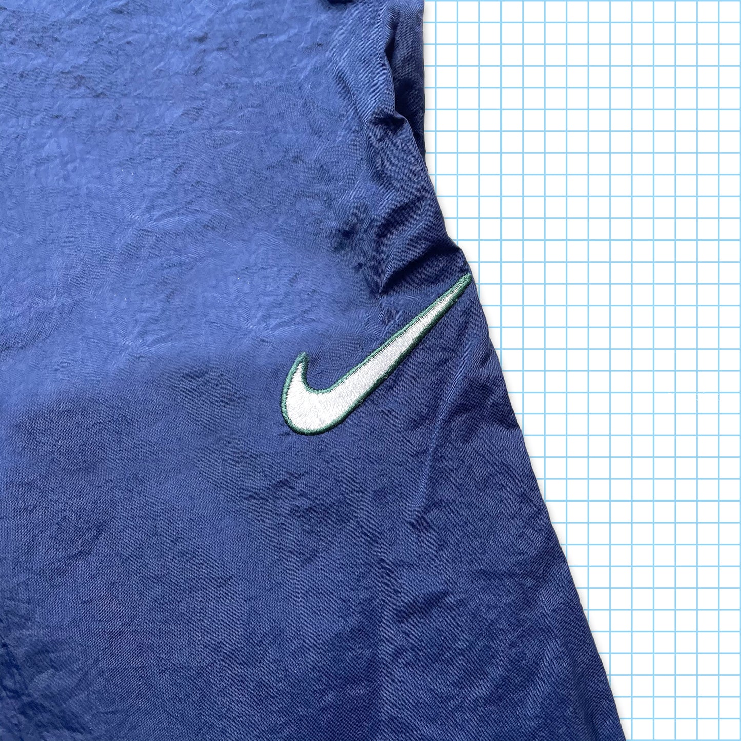 Vintage Nike Swoosh Navy Shell Pant - Medium