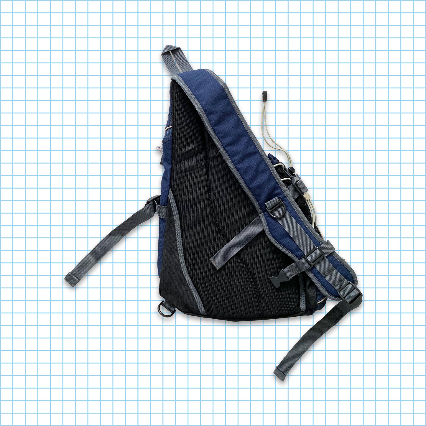 Vintage Nike Technical Tri-Harness Cross Body Technical Harness Bag