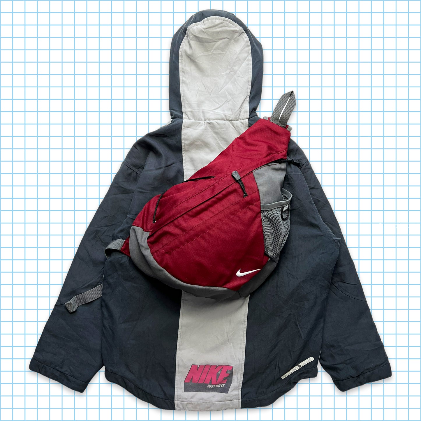 Sac bandoulière Nike bordeaux