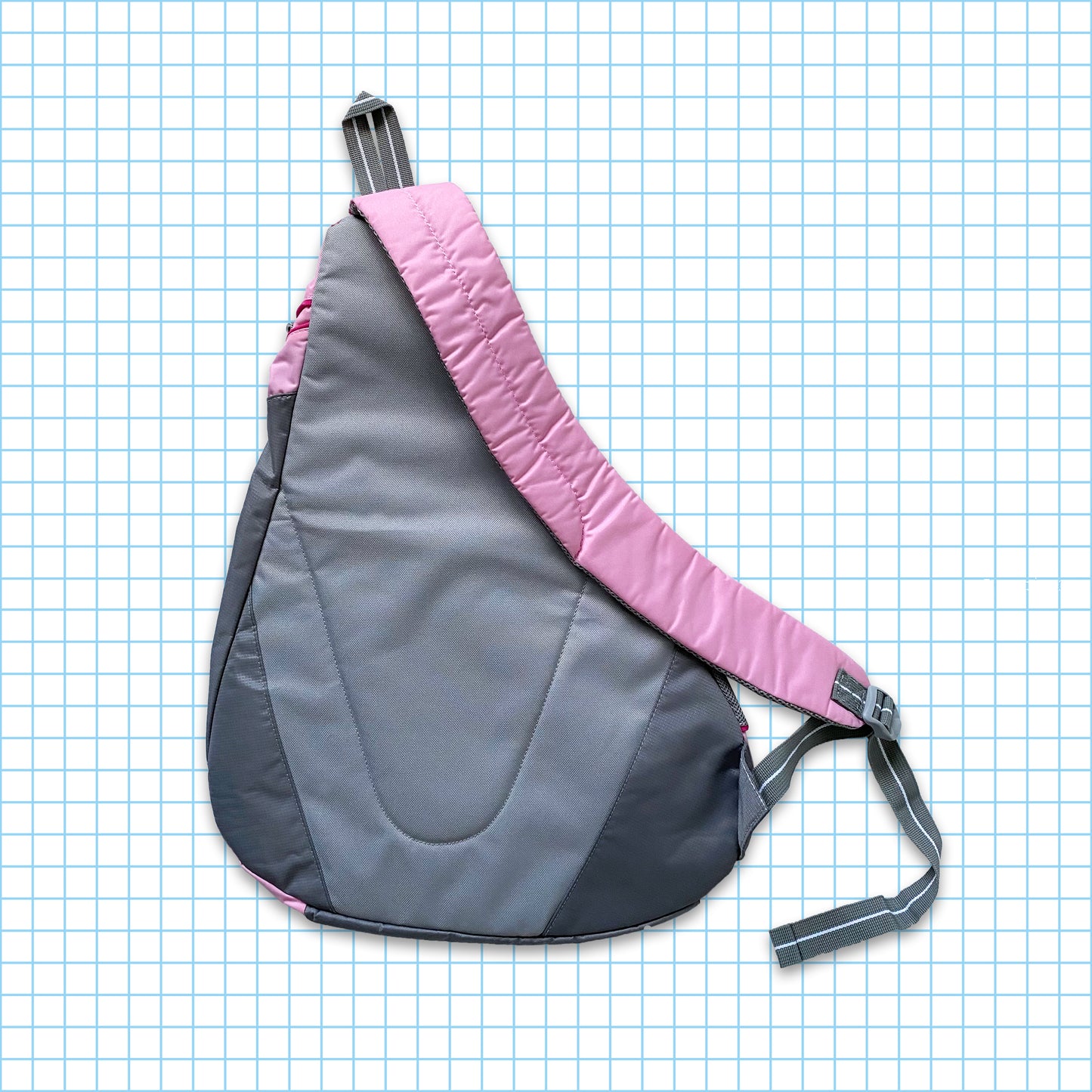 sac à bandoulière vintage Nike Baby Rose/Gris