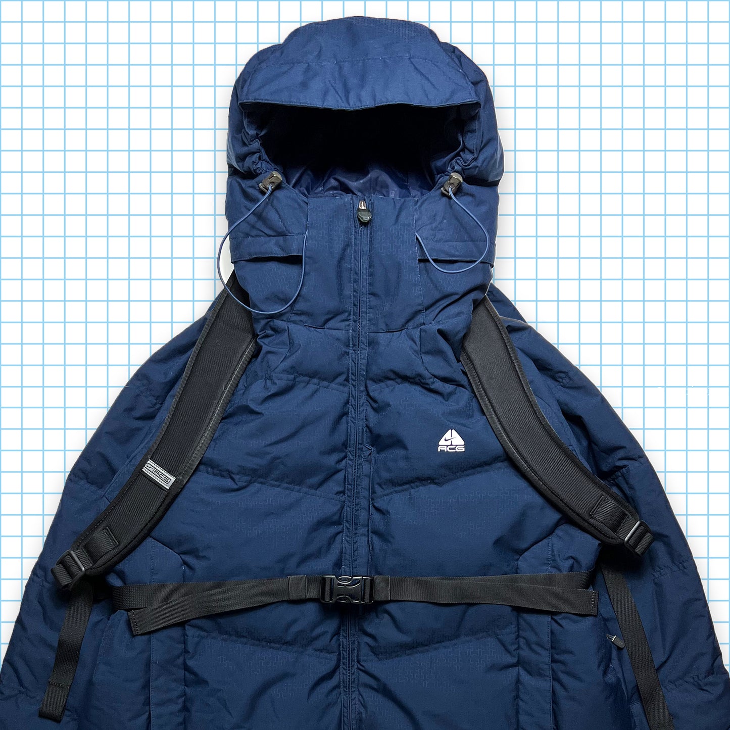 Vintage Nike ACG Midnight Navy 550 Down Puffer Jacket - Extra Large