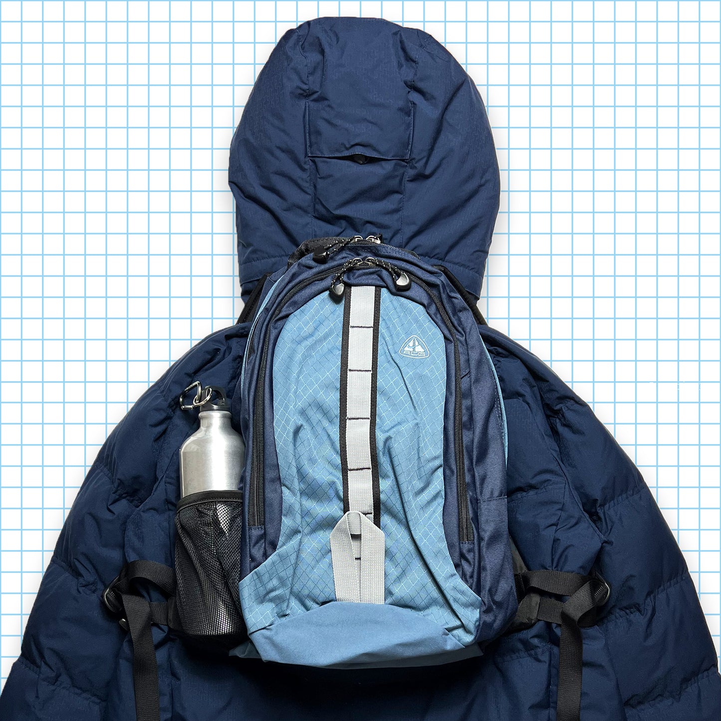 Vintage Nike ACG Midnight Navy 550 Down Puffer Jacket - Extra Large