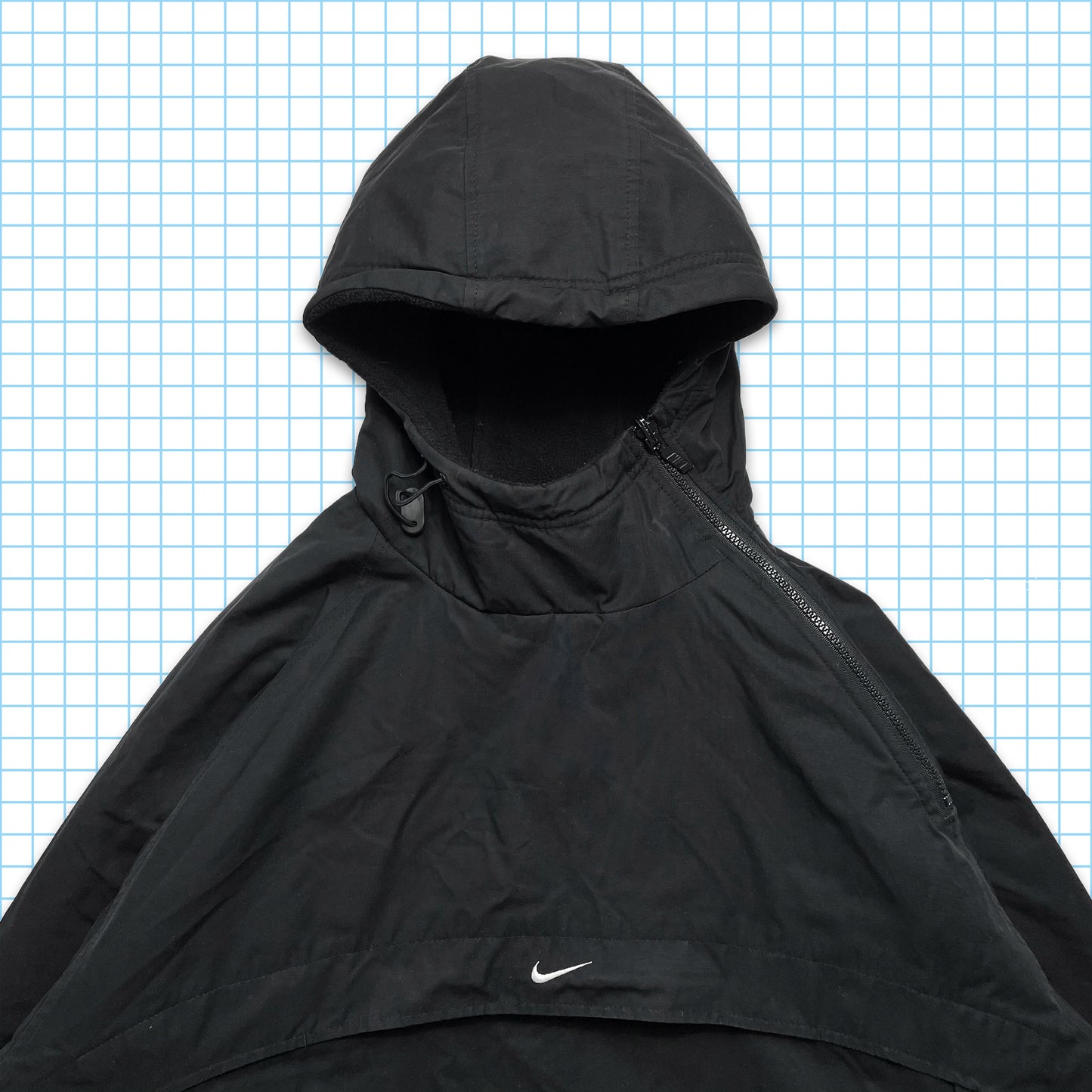 Vintage Nike Reversible Centre Swoosh Asymmetric Zip Pullover - Extra Large / Extra Extra Large
