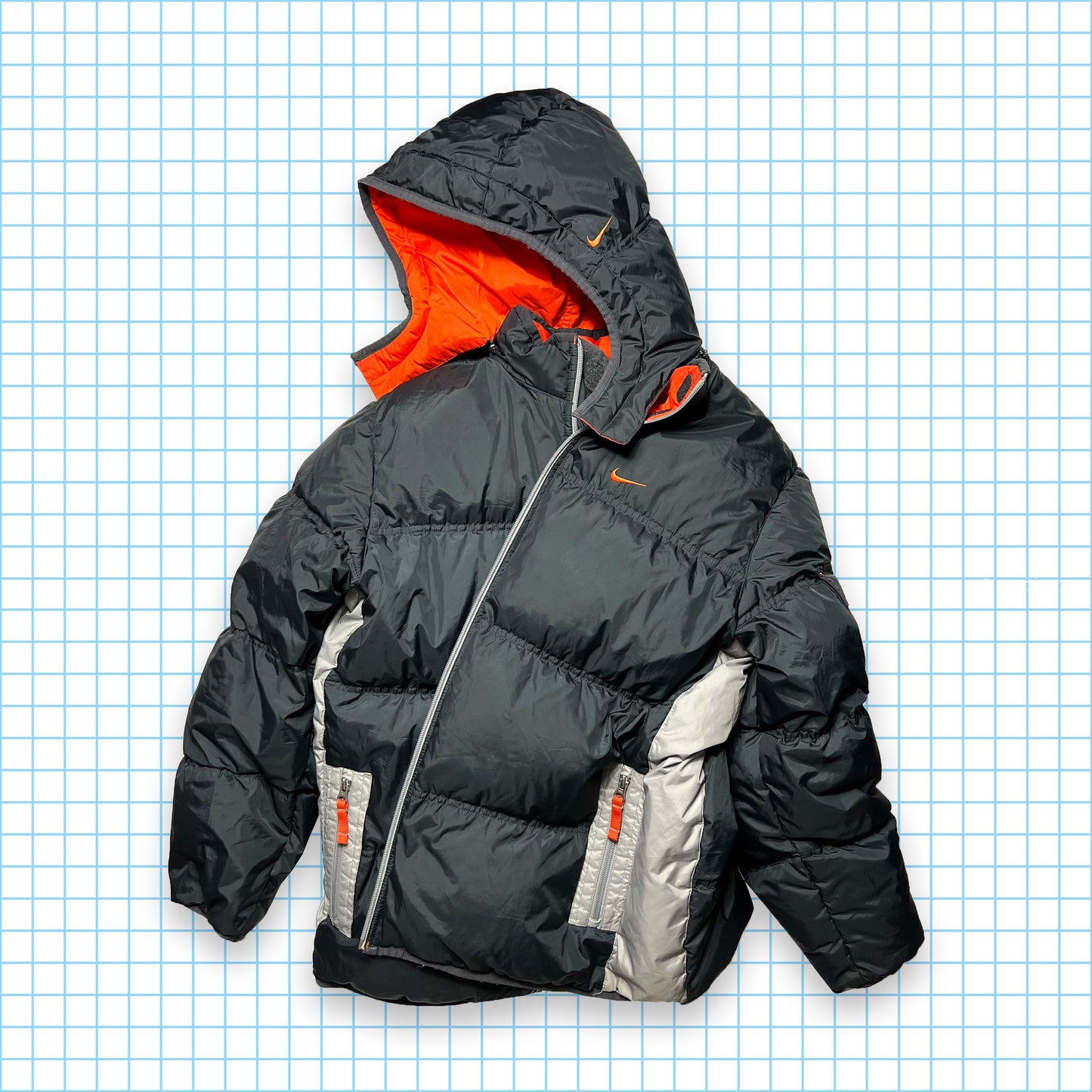 Vintage Nike Reversible Swoosh Puffer Jacket - Small / Medium