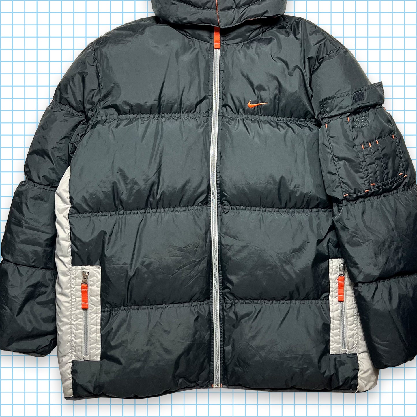 Vintage Nike Reversible Swoosh Puffer Jacket - Small / Medium