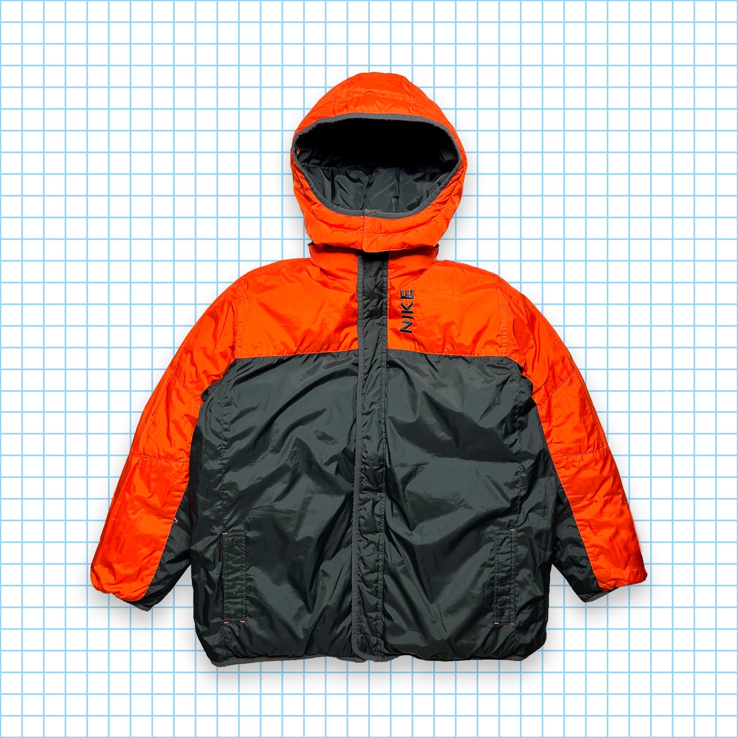 Vintage Nike Reversible Swoosh Puffer Jacket - Small / Medium