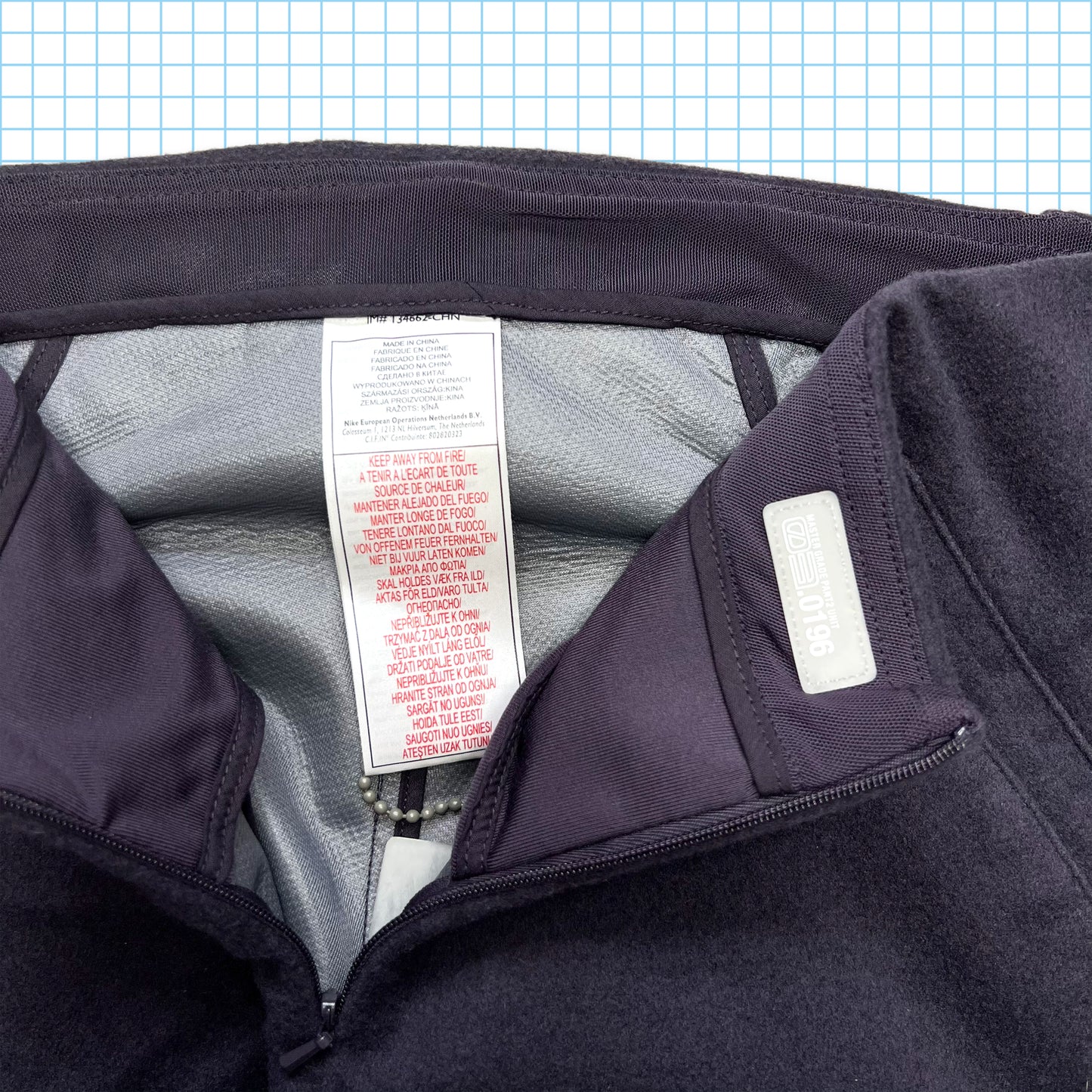 Nike Code 01 Navy/Purple Mastercraft Trousers 2003-04 - Small