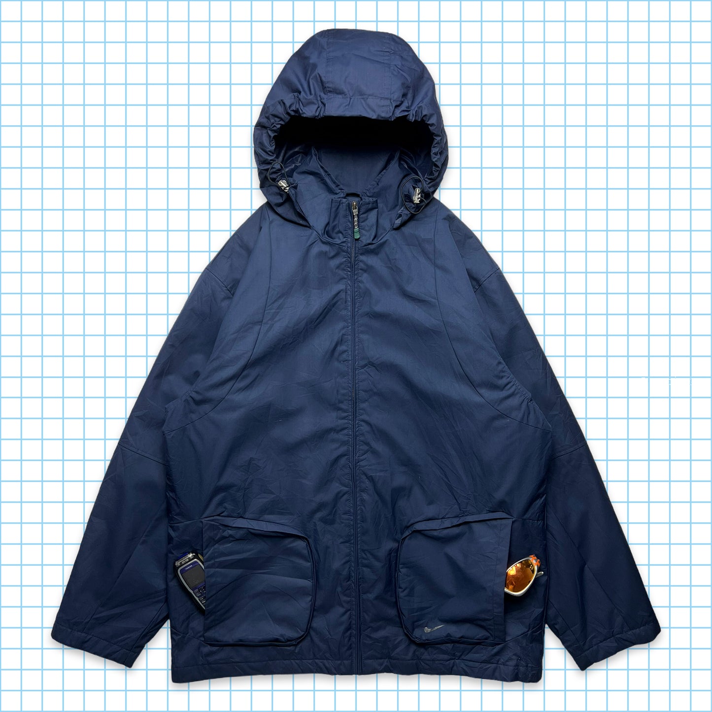 Veste technique Nike 3D Stash Pocket du début des années 00 - Extra Large