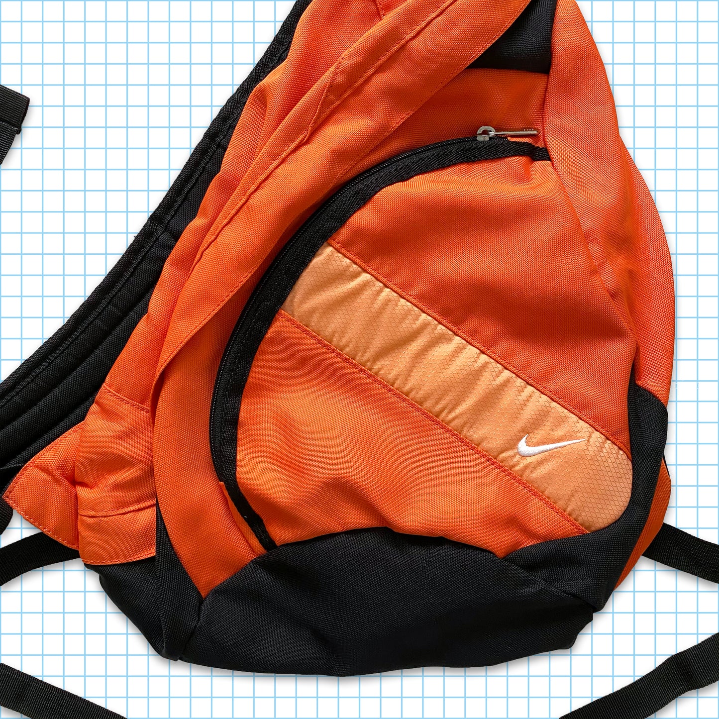 Vintage Orange Nike Tri-Harness Cross Body Technical Harness Bag