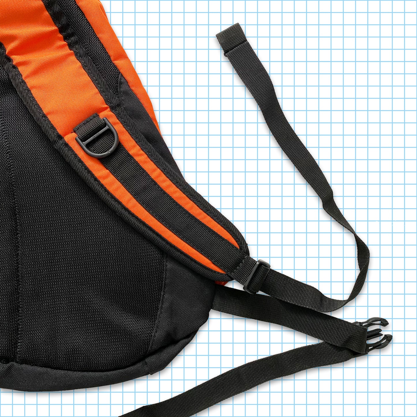 Vintage Orange Nike Tri-Harness Cross Body Technical Harness Bag
