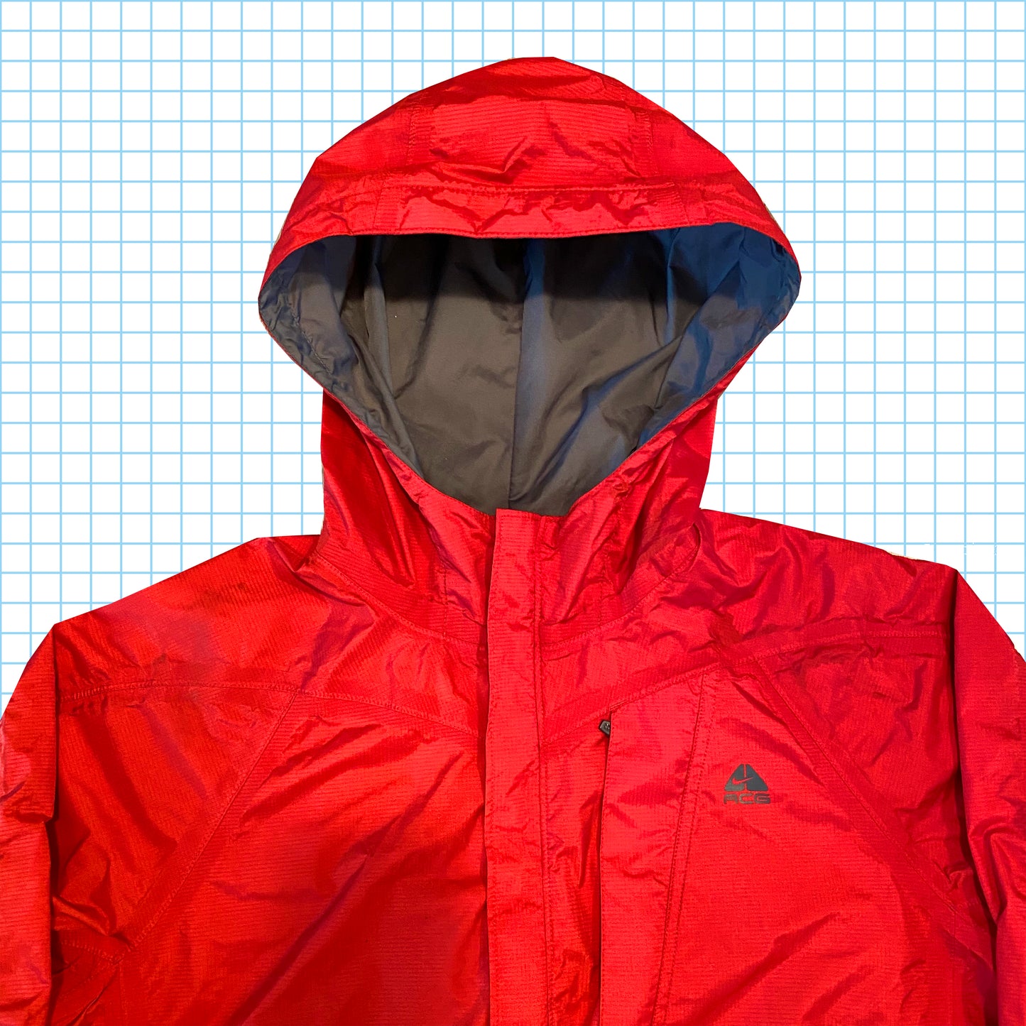 Veste résistante à l'eau Nike ACG rouge scintillant