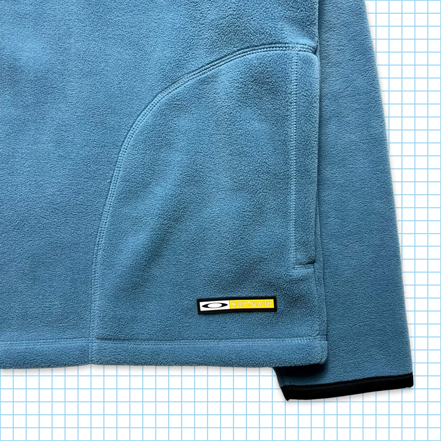 Oakley Powder Blue Quarter Zip Fleece - Extra Large / Extra Extra Large