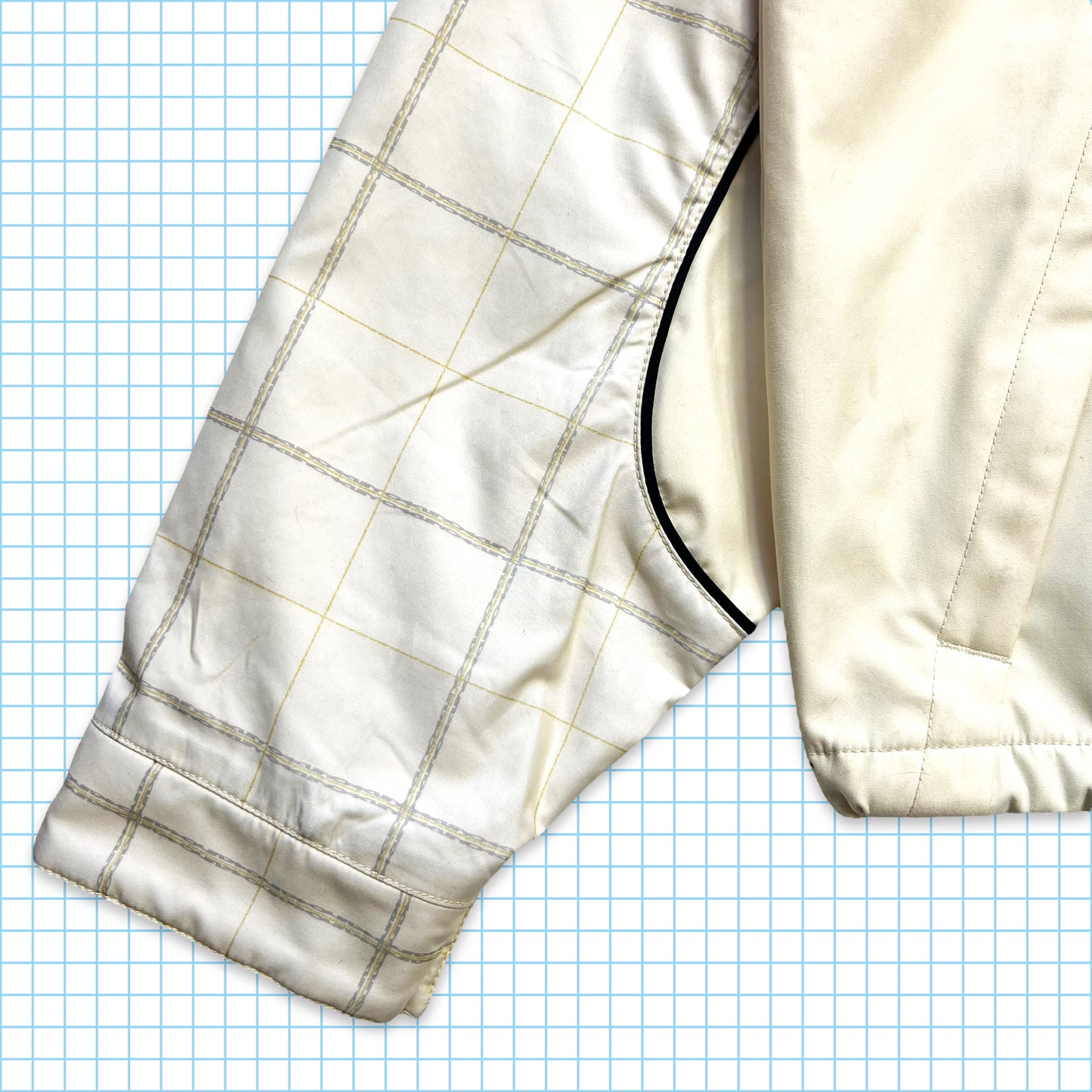 Oakley Off White Checked Jacket - Extra Large