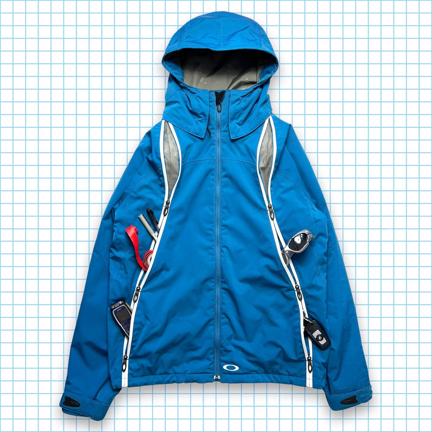 Oakley Nitro Fuel Electric Blue Multi Pocket Technical Jacket - Medium