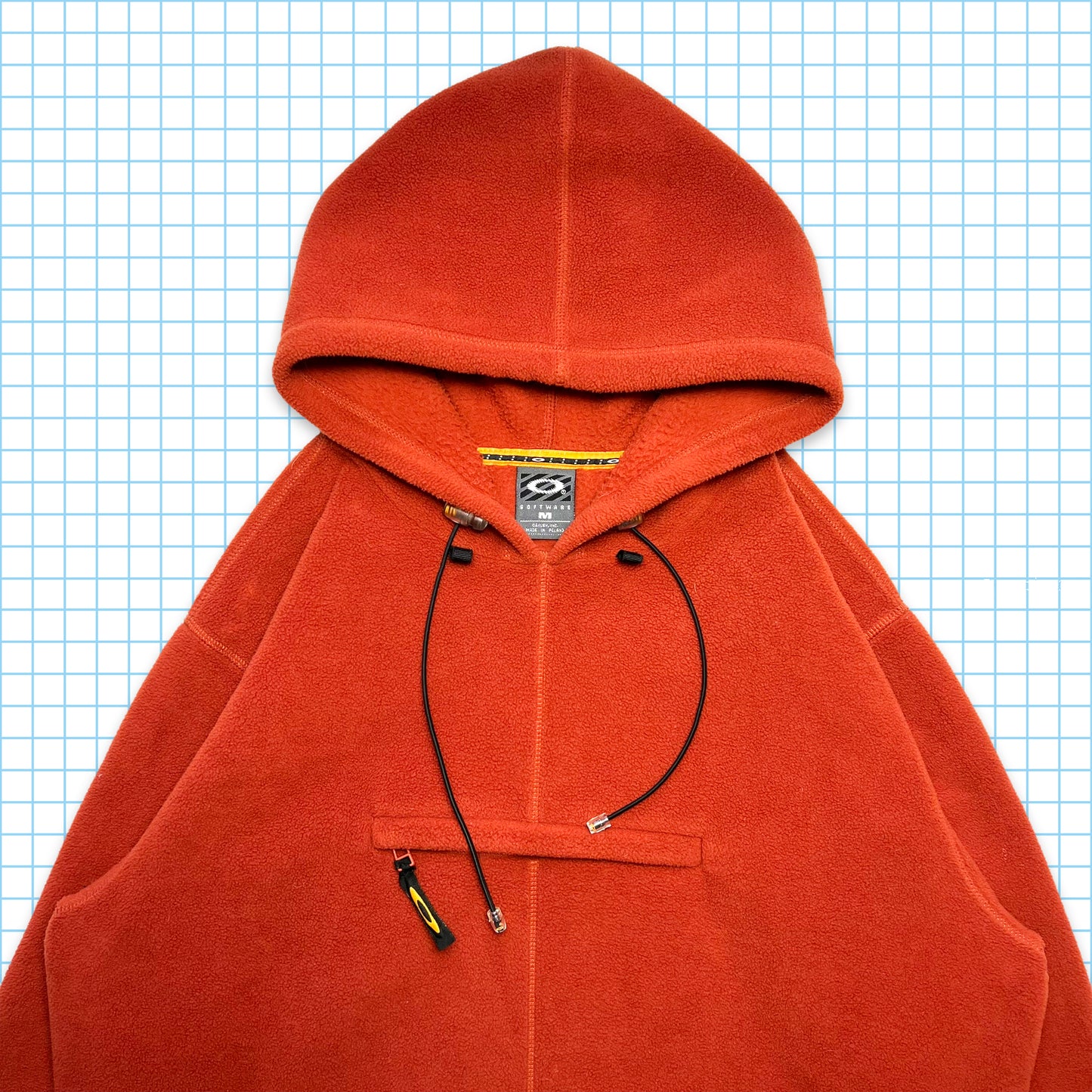 Polaire à capuche Oakley Software Burnt Orange - Moyen / Grand
