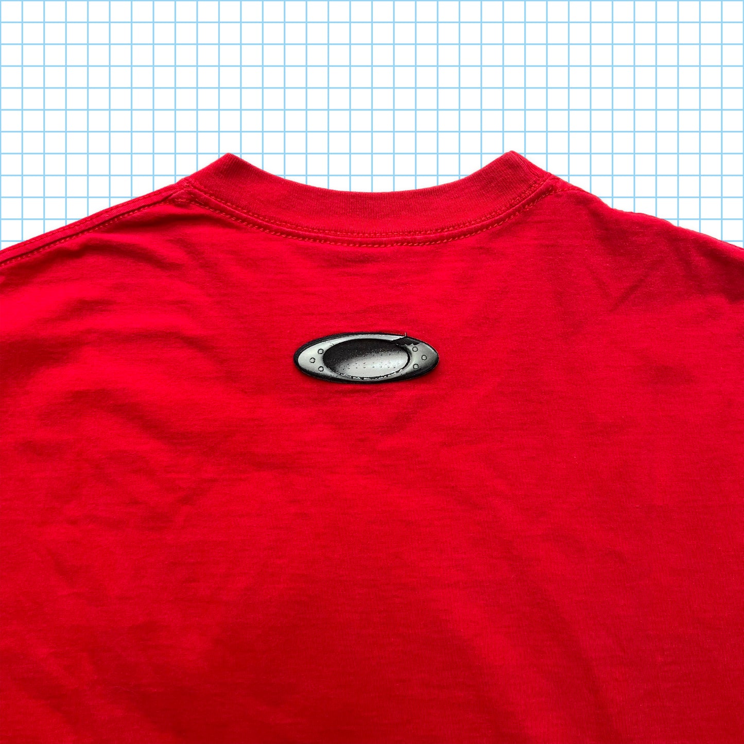 Oakley Bright Red Dog Graphic Tee - Extra Large
