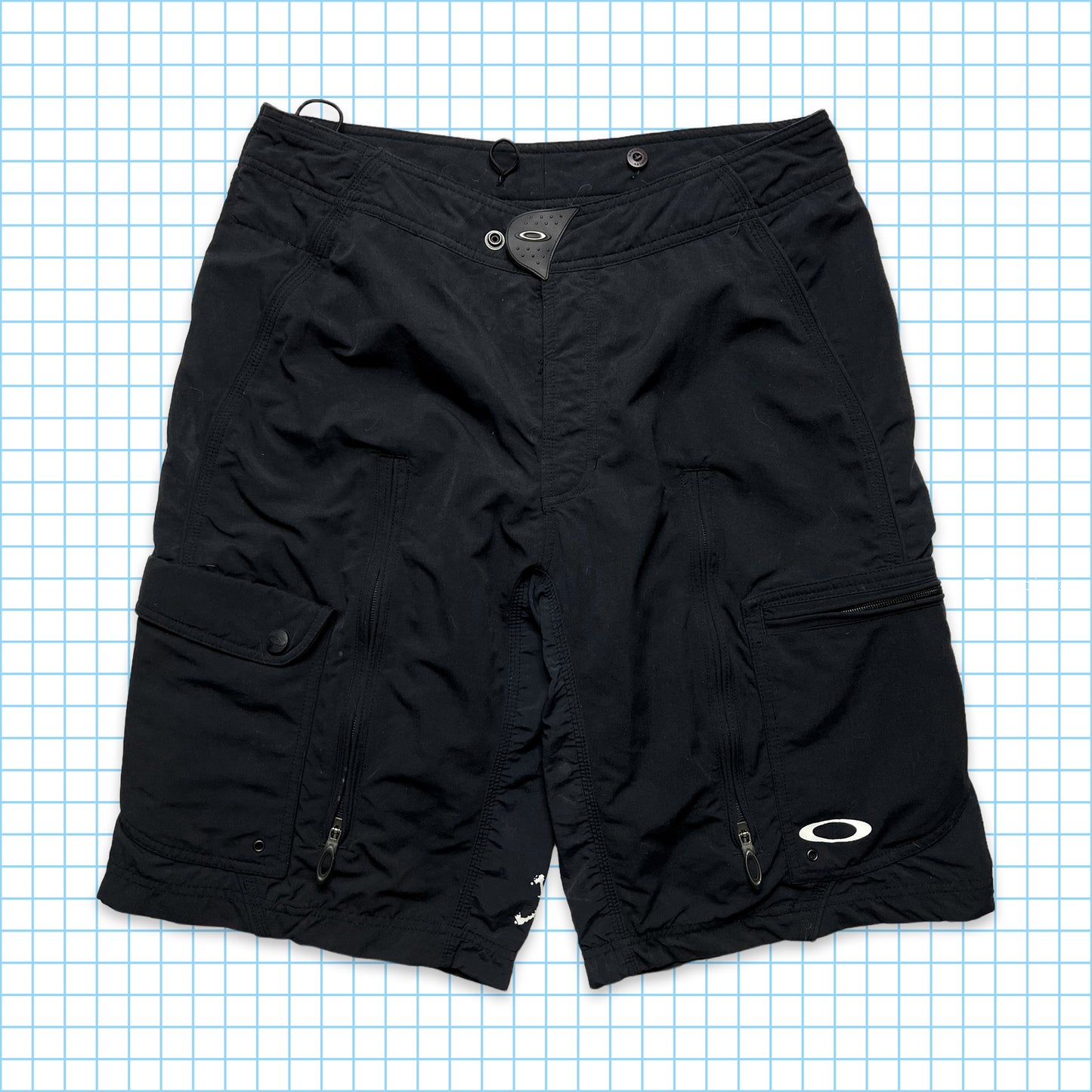 Oakley Jet Black Ventilated Technical Shorts - 32/34" Waist
