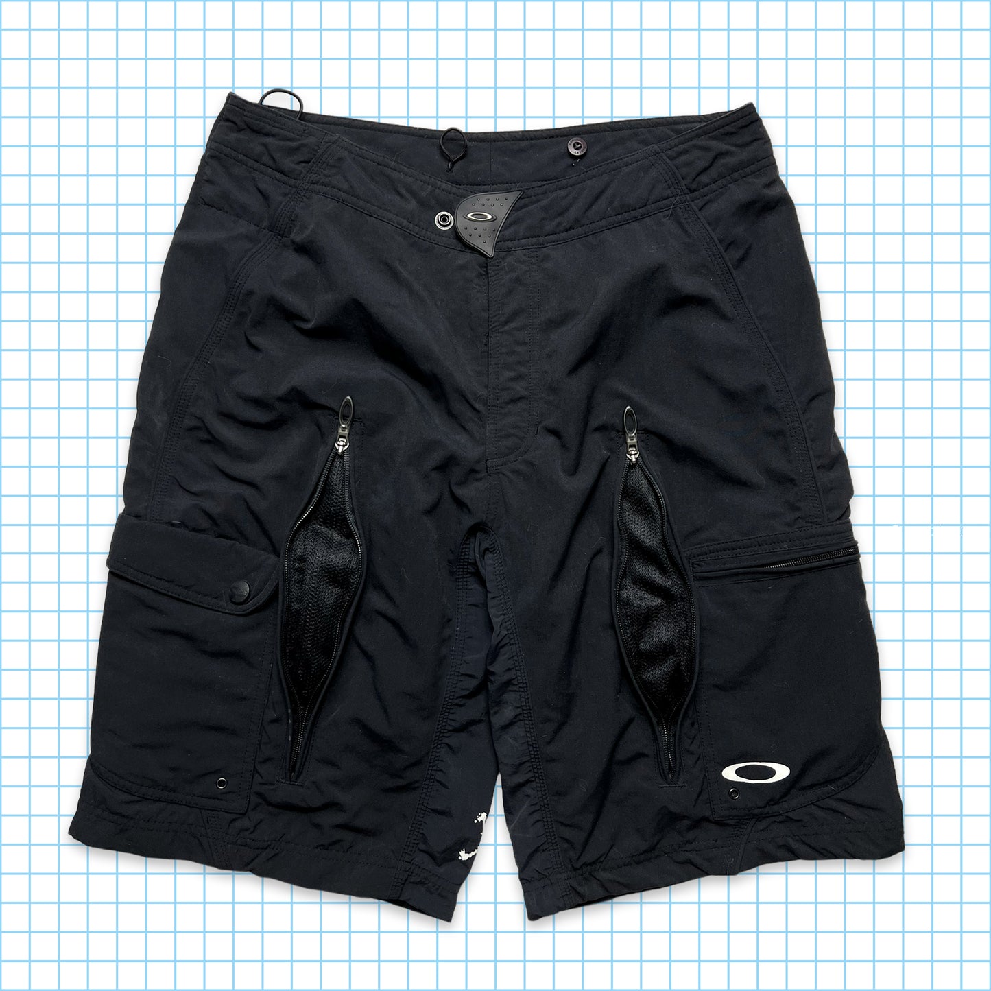 Oakley Jet Black Ventilated Technical Shorts - 32/34" Waist