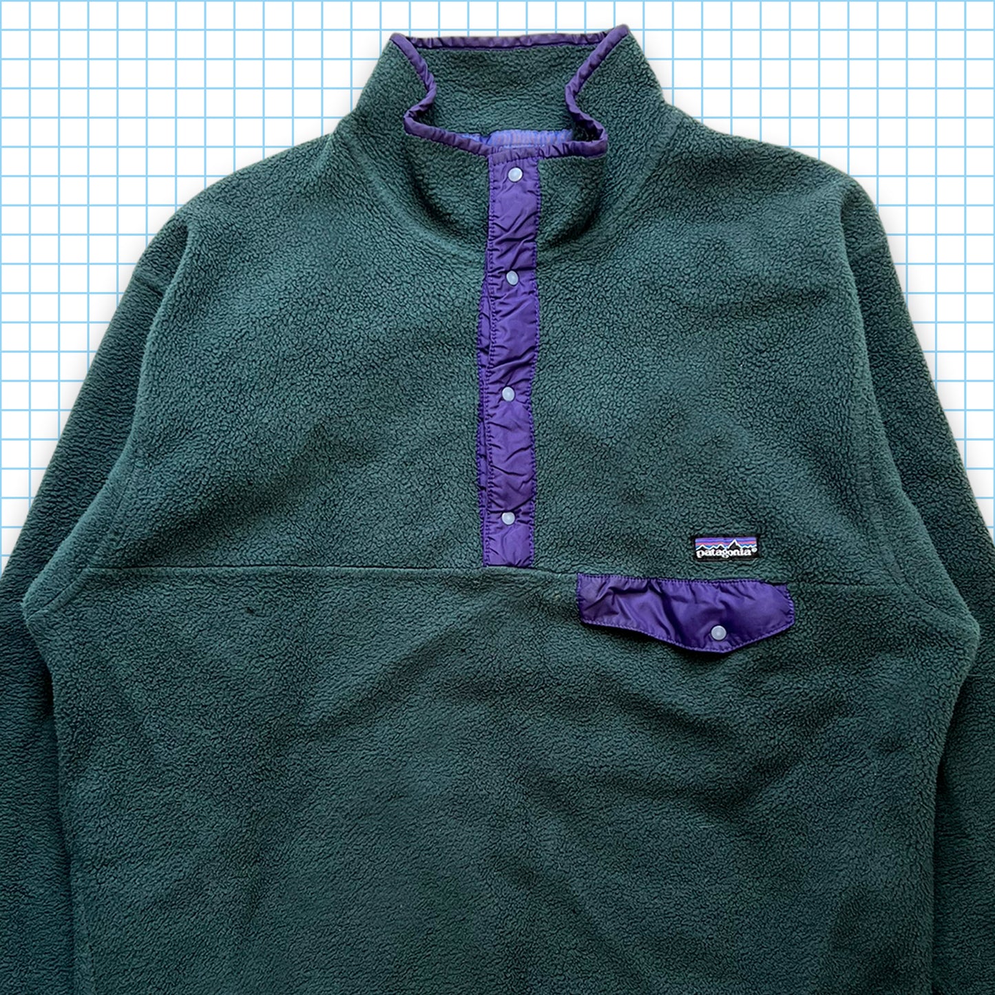 Vintage Patagonia Quarter Button Up Fleece - Small / Medium