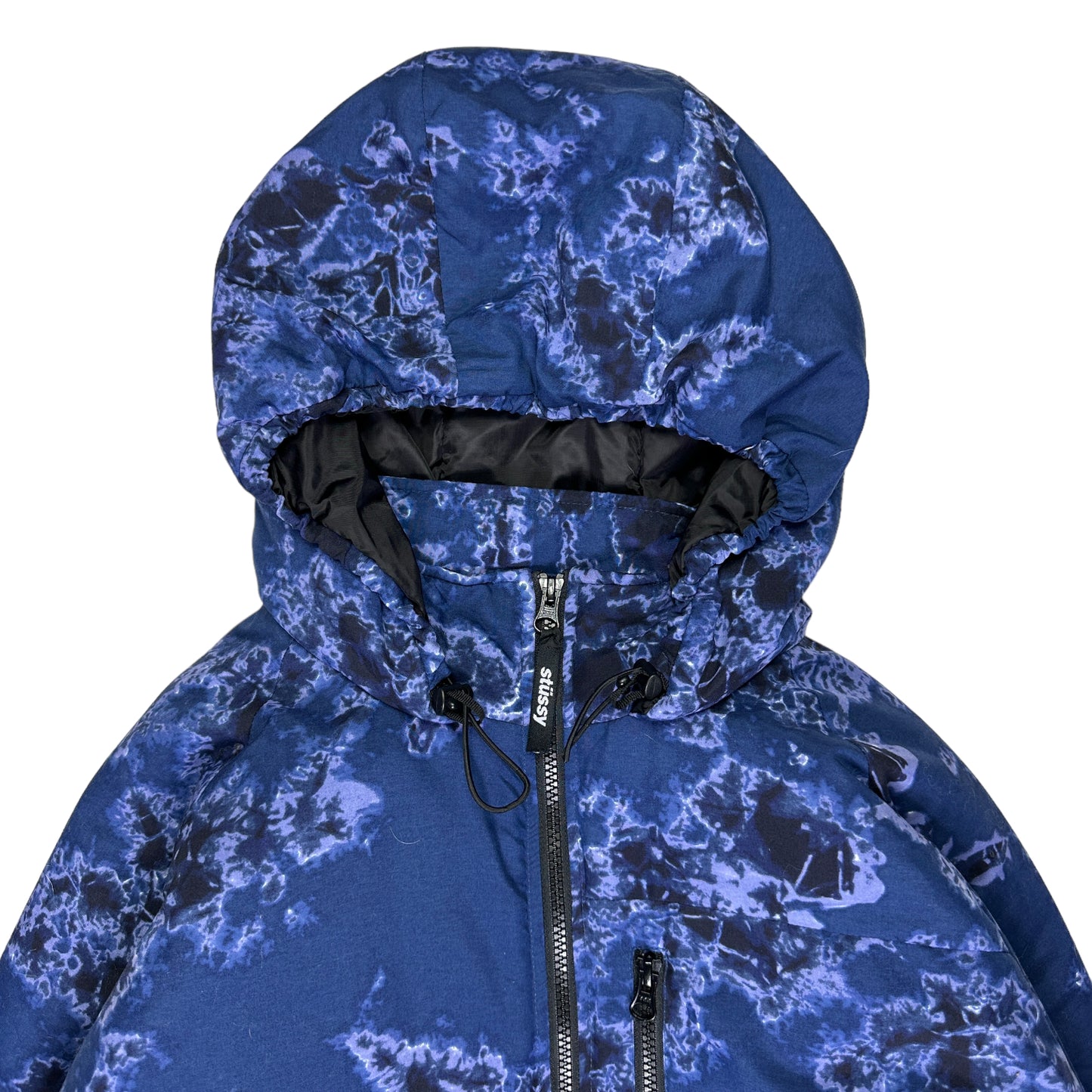 Early 2000's Stüssy All Over Graphic Padded Jacket - Medium / Large