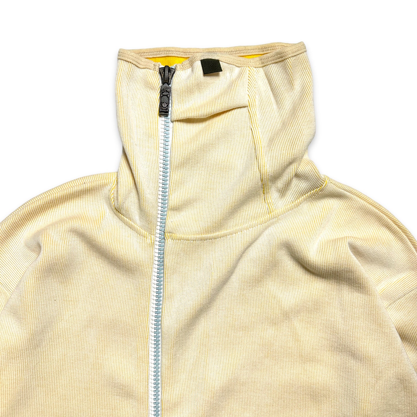 Early 2000's Maharishi Light Yellow Zhinois High Neck Zipped Swater - Extra Large / Extra Extra Large