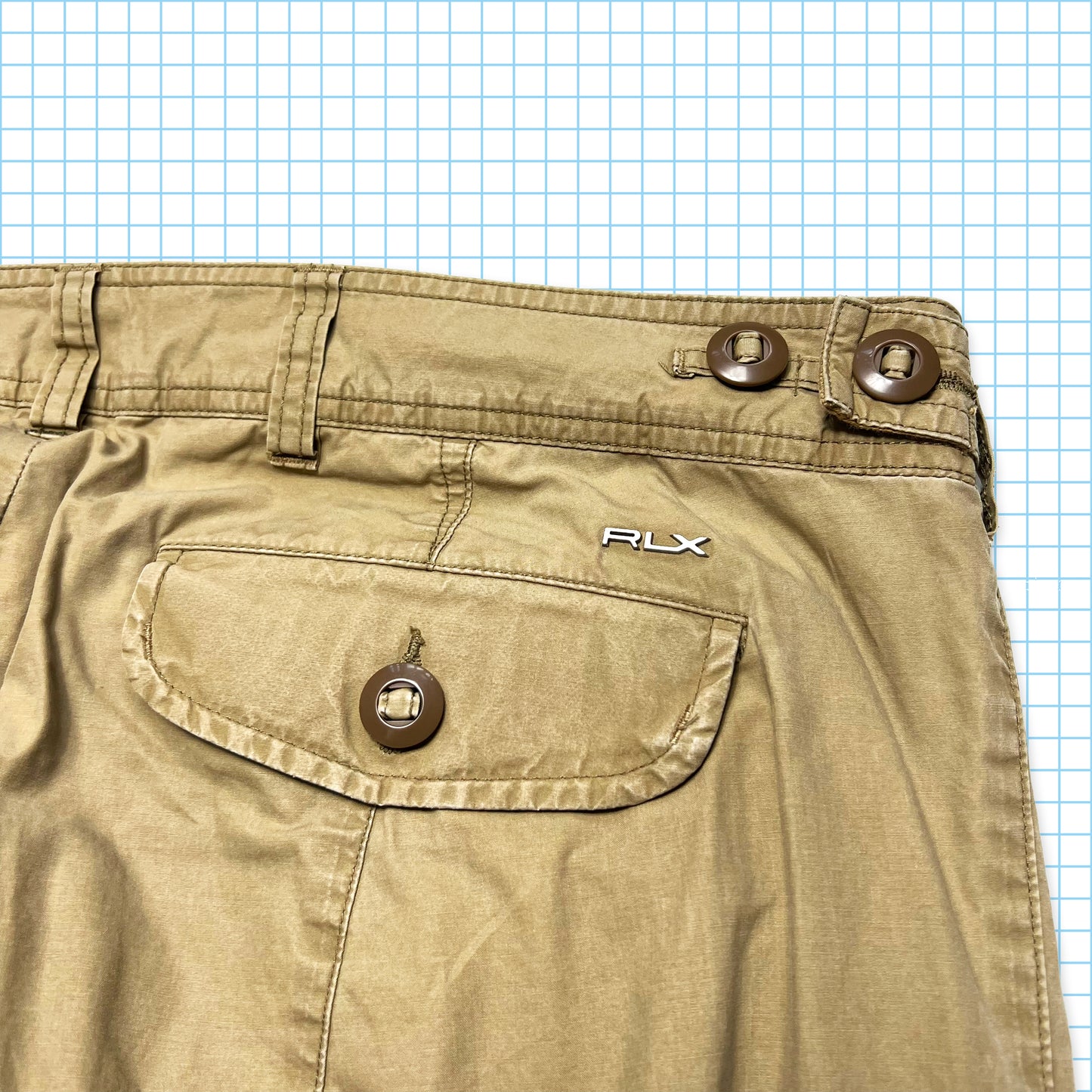 90's Polo Ralph Lauren Multi Pocket Articulated Cargo Pant - 34/36" Waist