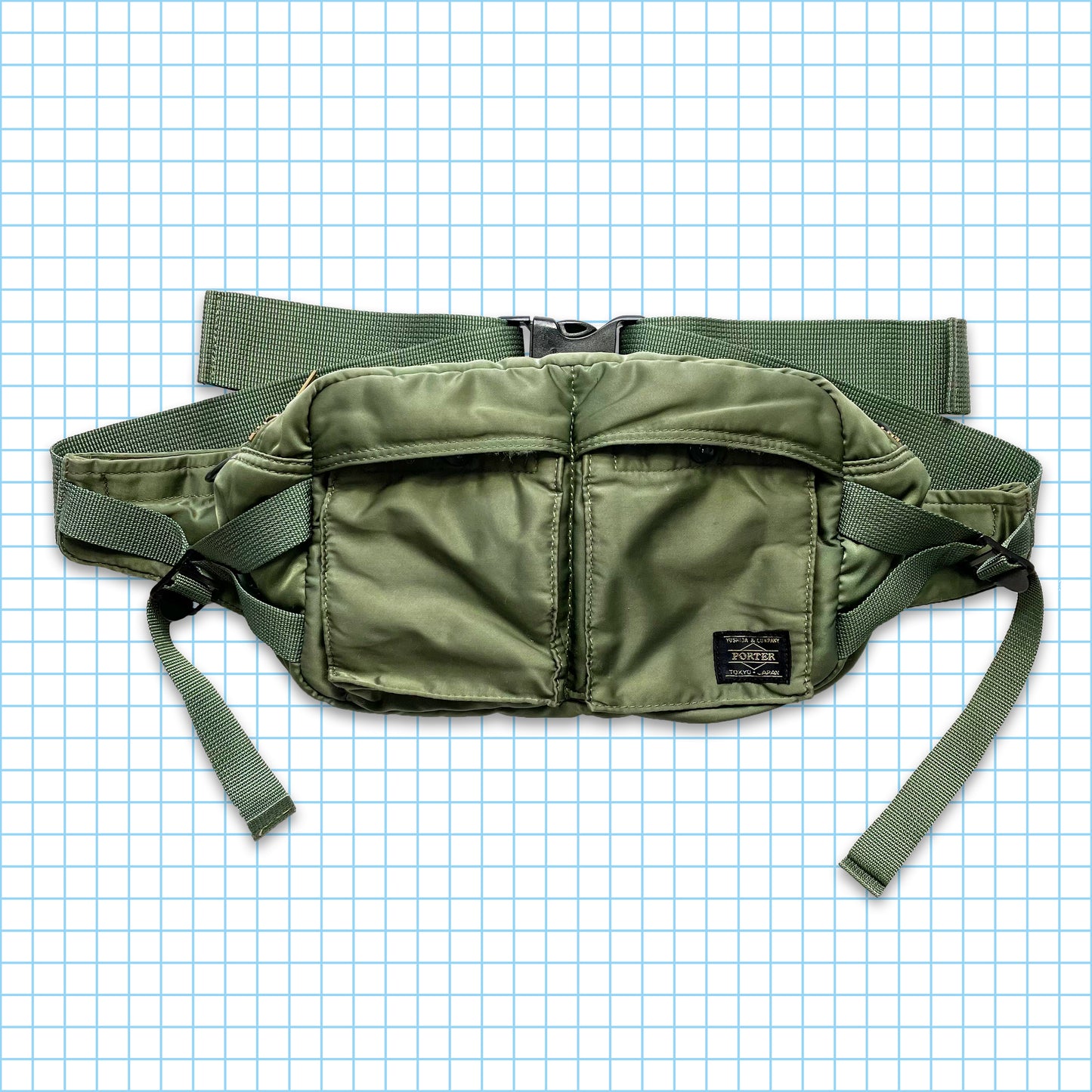 Porter Yoshida Sage Green Cross Body Bag