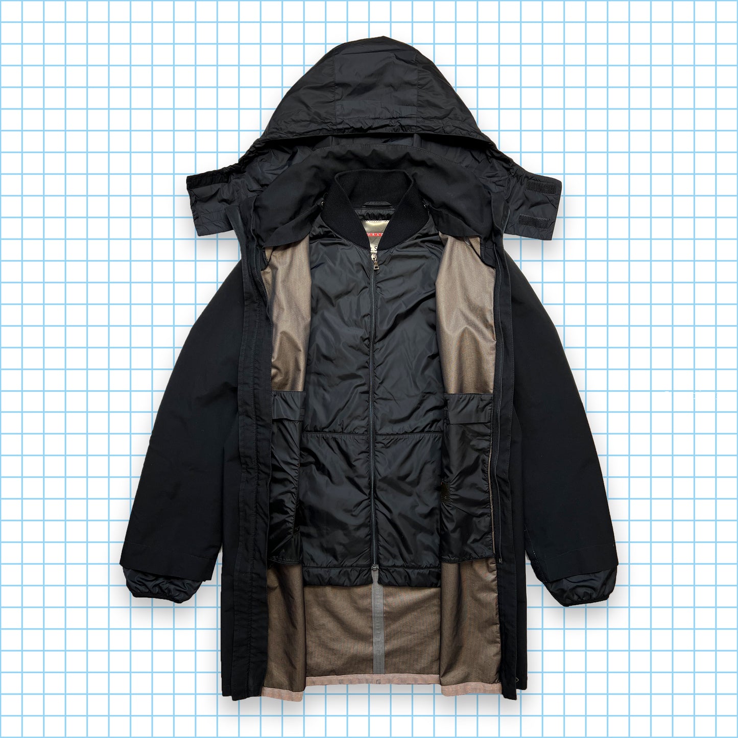 Prada Sport 2in1 Gore-Tex Technical Jacket - Medium / Large