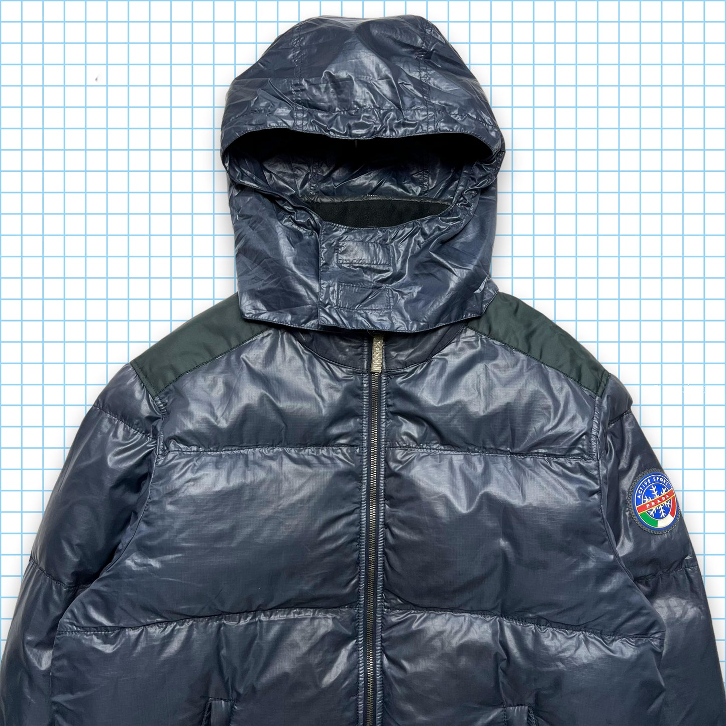Prada Active Sport Nylon Rip-Stop Jacket - Medium / Large