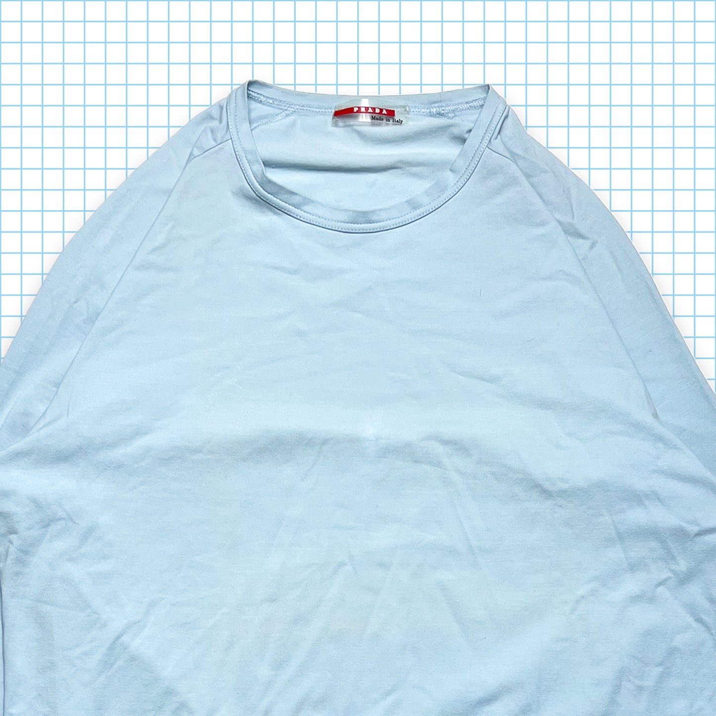 Vintage Prada Sport Baby Blue Longsleeve - Medium