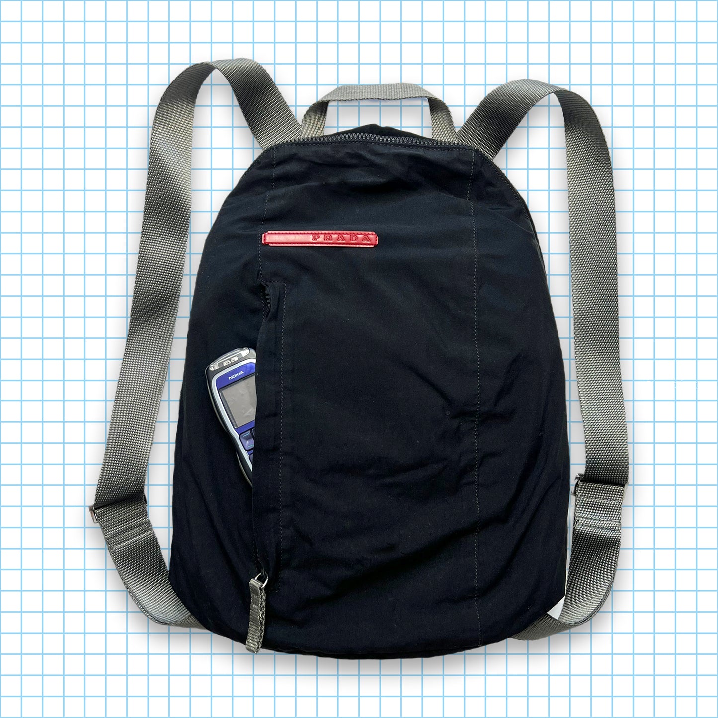Prada Sport Jet Black Back Pack