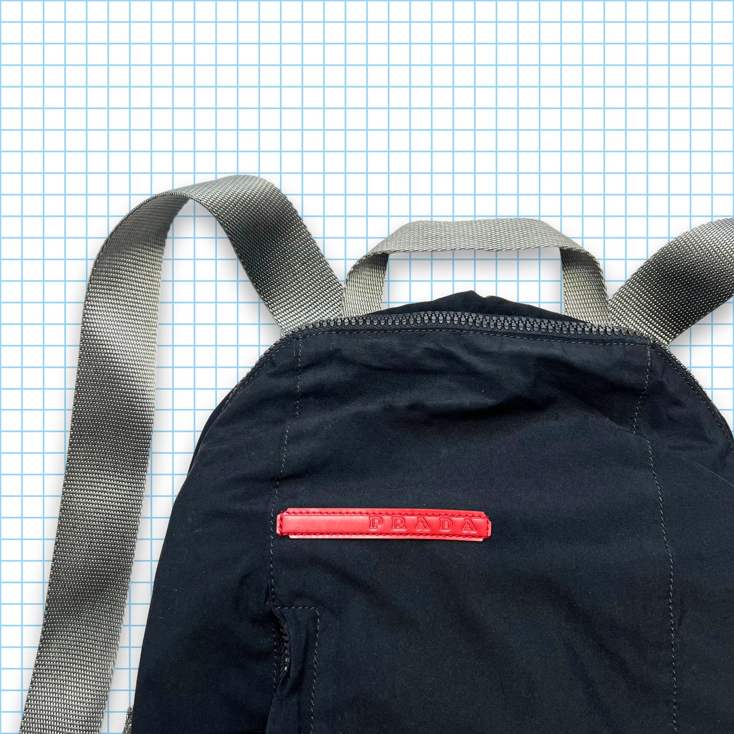 Prada Sport Jet Black Back Pack