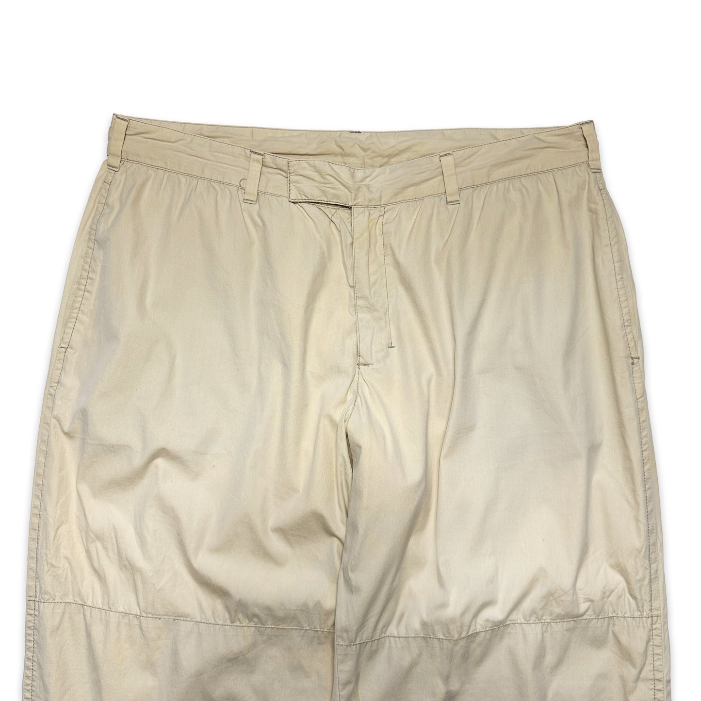 Pantalon large beige Prada Sport - Taille 34"