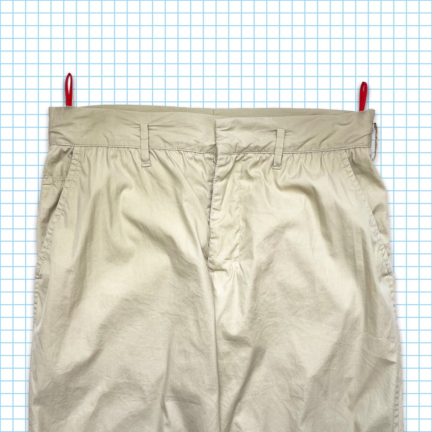 Vintage Prada Sport Light Weight Beige Trousers - 30" Waist