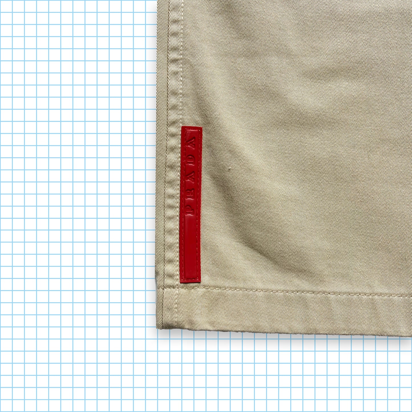 Vintage Prada Sport Beige Double Knee Trousers - 30" Waist