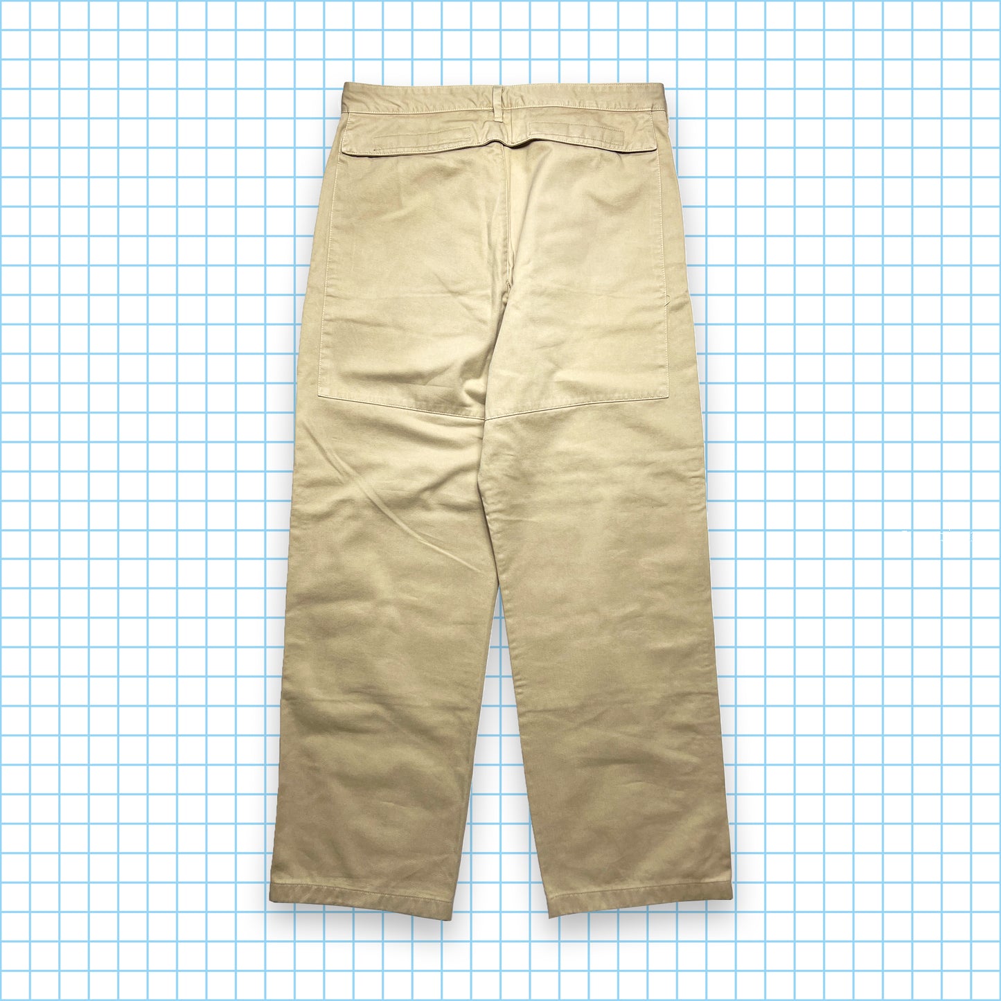 Vintage Prada Sport Beige Double Knee Trousers - 30" Waist