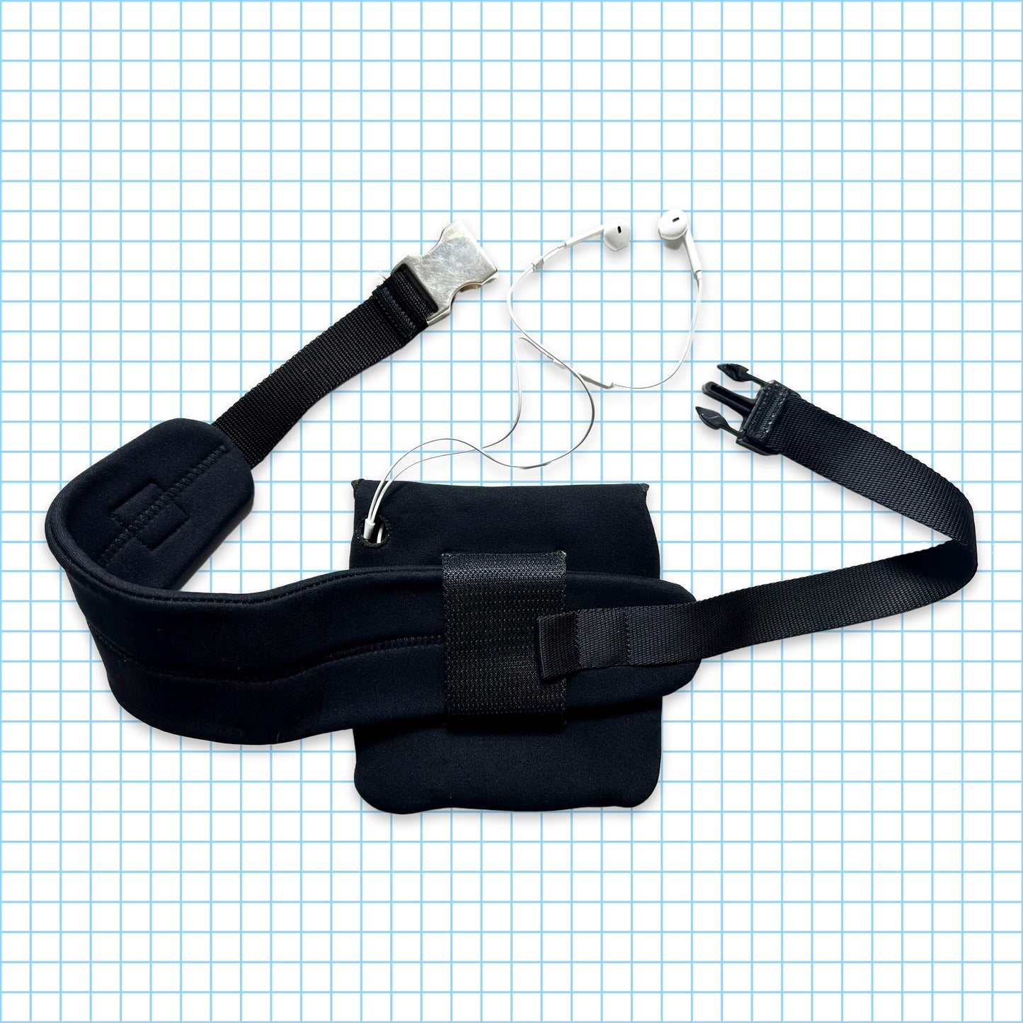 Prada Sport Jet Black Adjustable Belt Bag