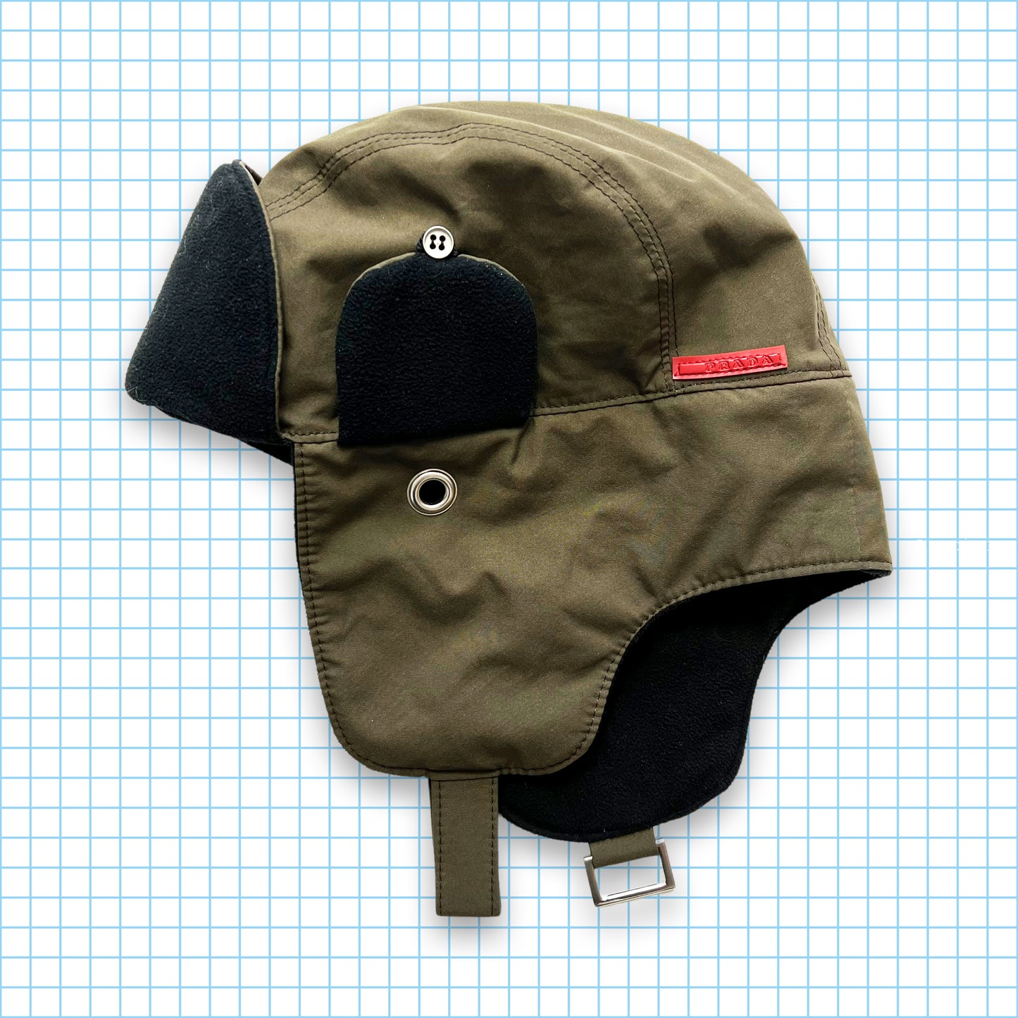 Vintage Prada Sport Khaki Flight Hat