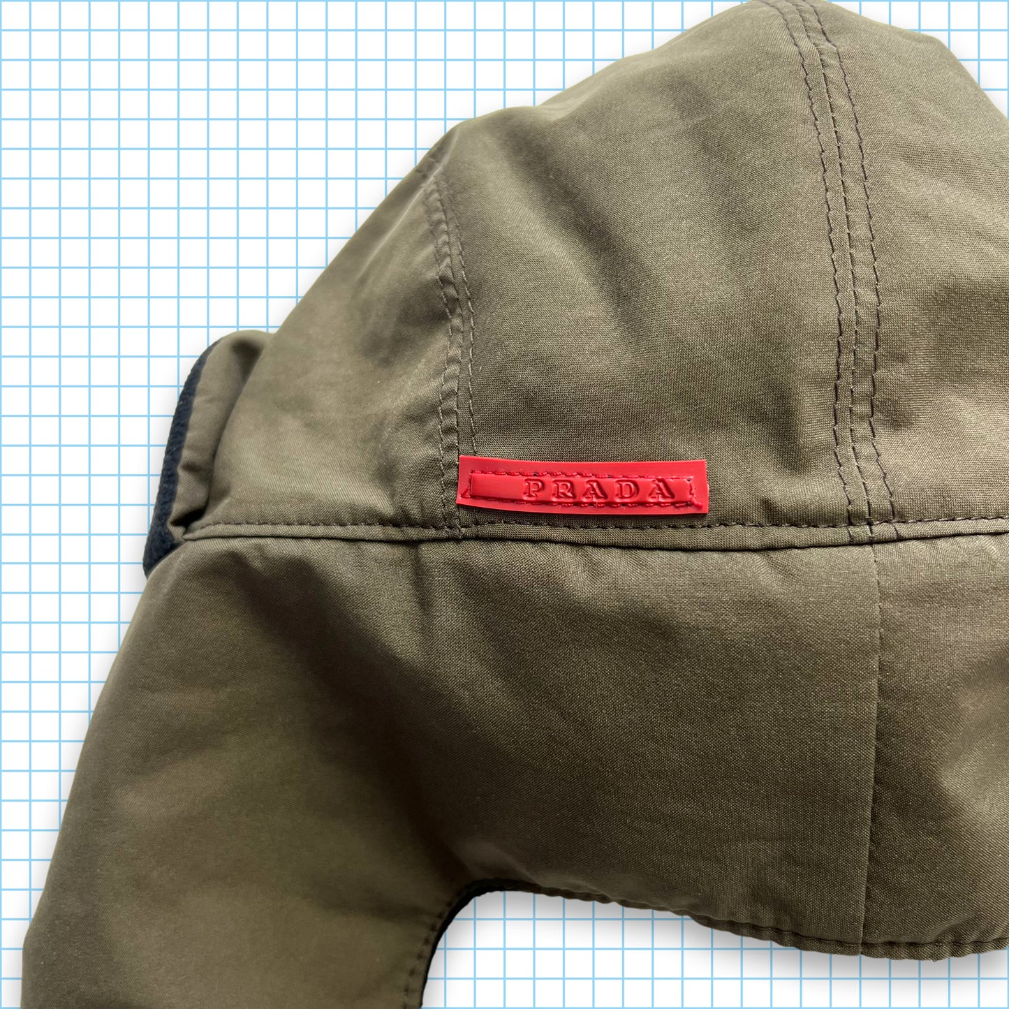 Vintage Prada Sport Khaki Flight Hat