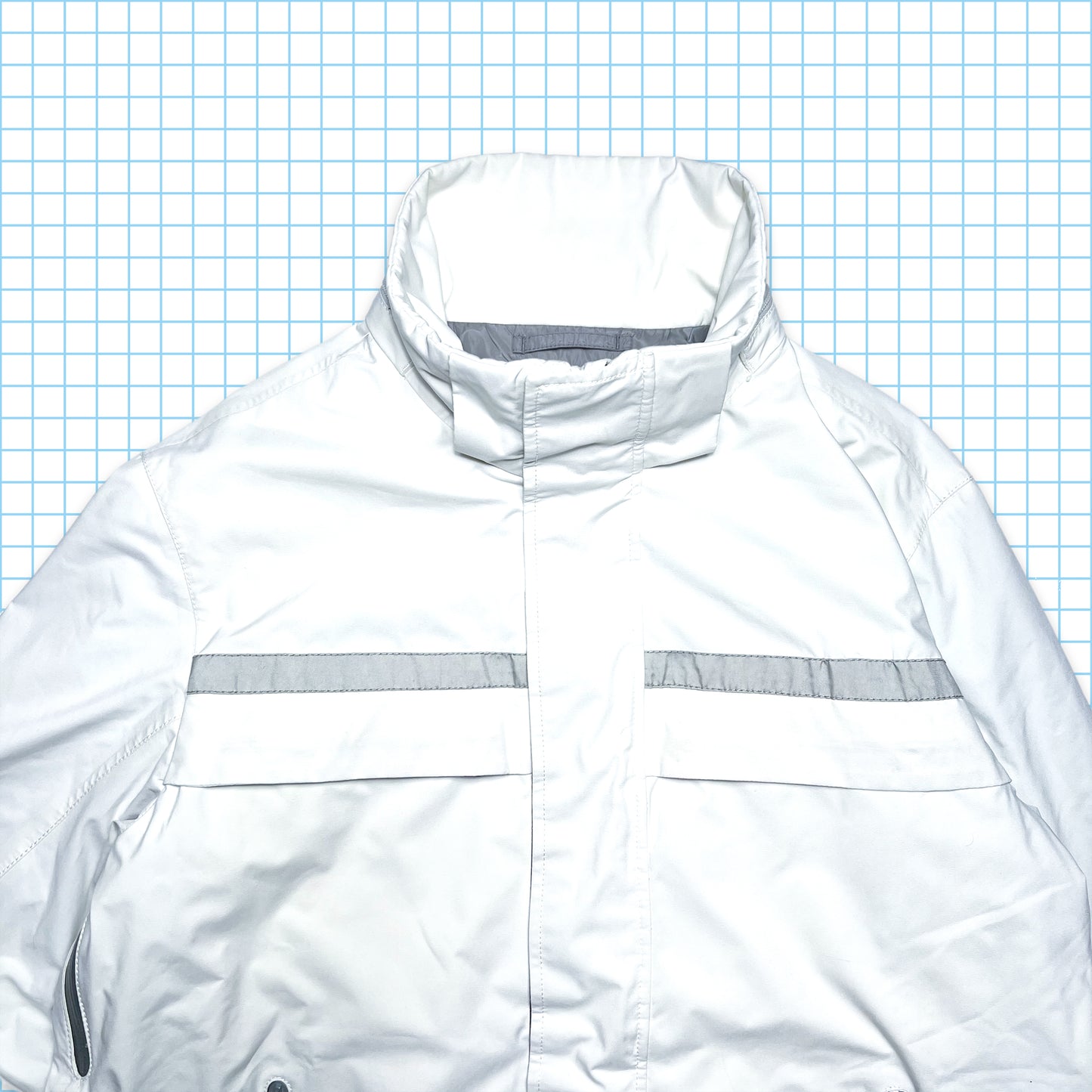 Prada Pure White Technical Ski Jacket - Extra Large